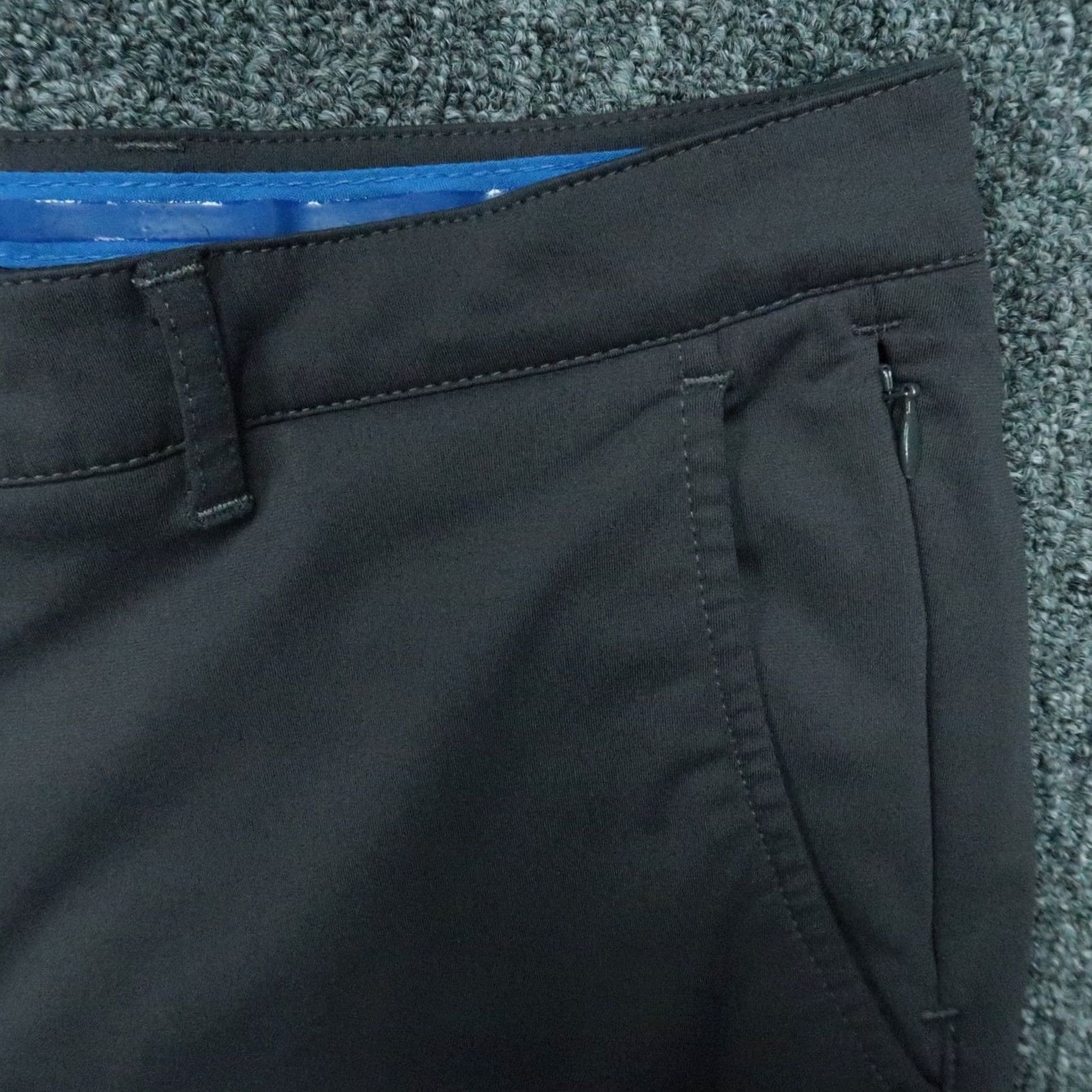 Vintage Twillory Pants Mens 33x30 Gray Tailored Performance Stretch Flat Front Chino Slacks Size US 33 - 3 Thumbnail