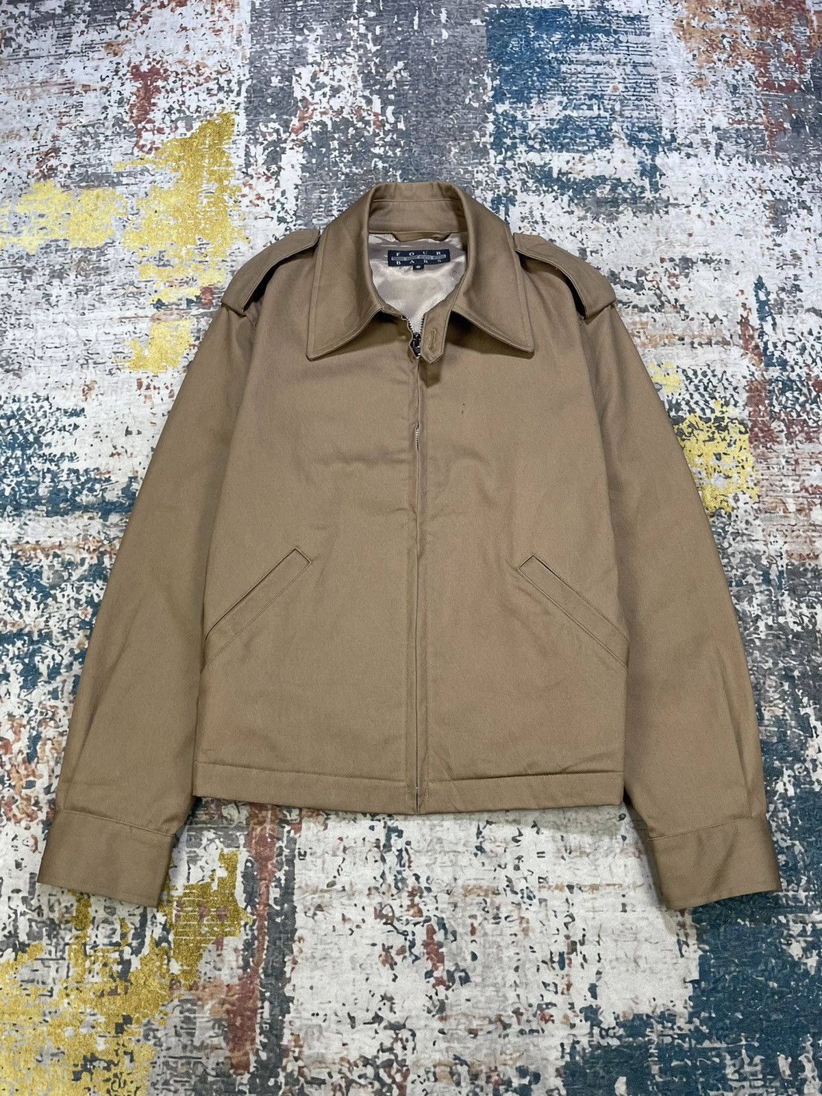Japanese Brand Vtg Four Bars U.S Navy Uniform Theme Work Jacket Size US S / EU 44-46 / 1 - 1 Thumbnail