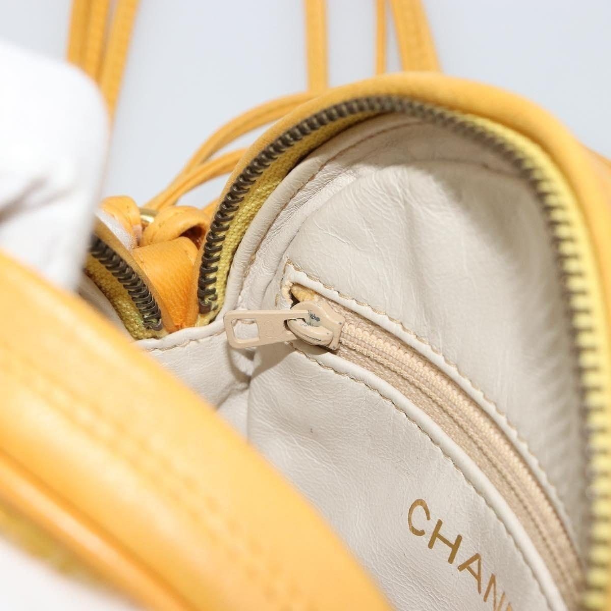 Chanel Chanel Matelasse Silk Shoulder Bag Yellow Size ONE SIZE - 9 Thumbnail