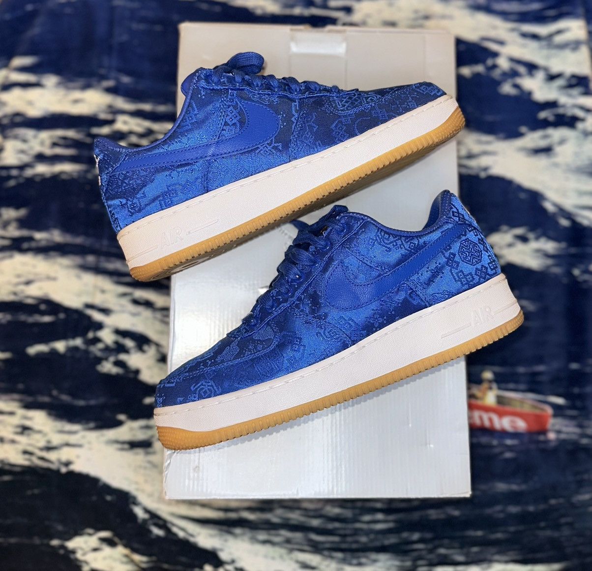 CLOT x Air Force PRM 'Royal Silk' Sz