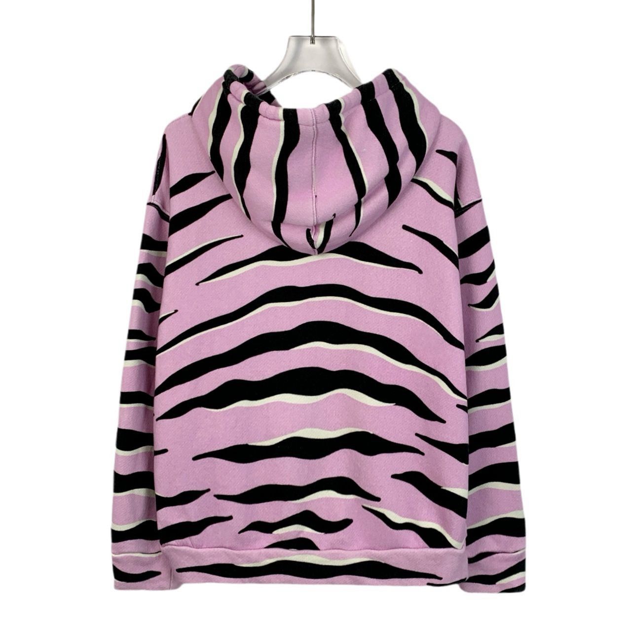 Gucci Gucci Tiger Print Pink & Black Striped Cotton Hoodie S Size S / US 4 / IT 40 - 11 Thumbnail