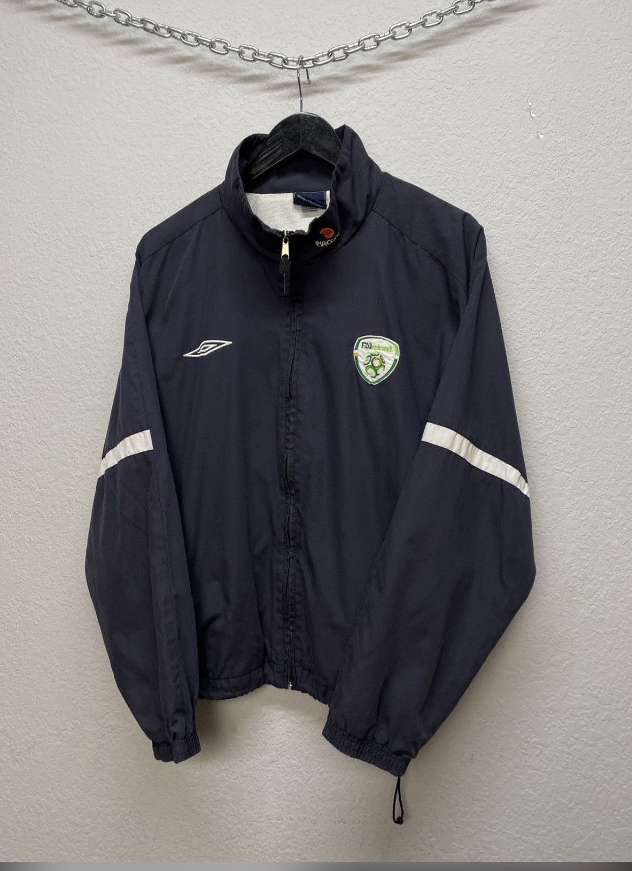 Umbro Vintage y2k Umbro Ireland 00s Training Soccer Track Jacket Size US S / EU 44-46 / 1 - 12 Thumbnail