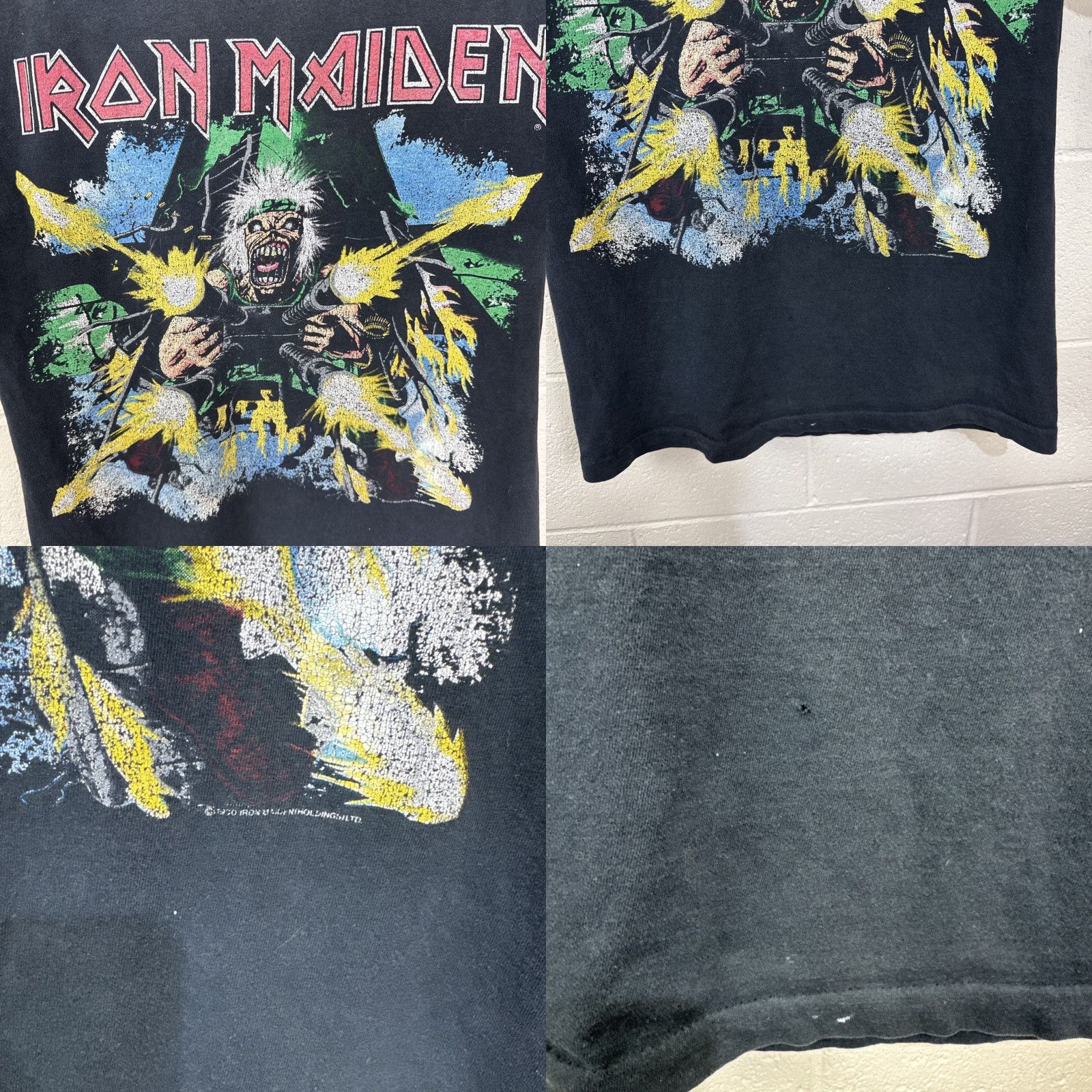 Vintage VINTAGE Iron Maiden Shoot That Fukker Tour T Shirt Mens Medium Black 80s 90s Rock Music Band Rare Size US M / EU 48-50 / 2 - 8 Thumbnail