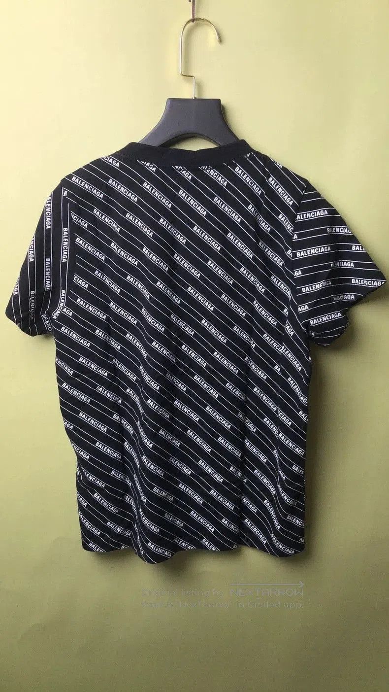 Balenciaga Balenciaga Black Logo Print Short Sleeve Tee. Size US L / EU 52-54 / 3 - 2 Thumbnail