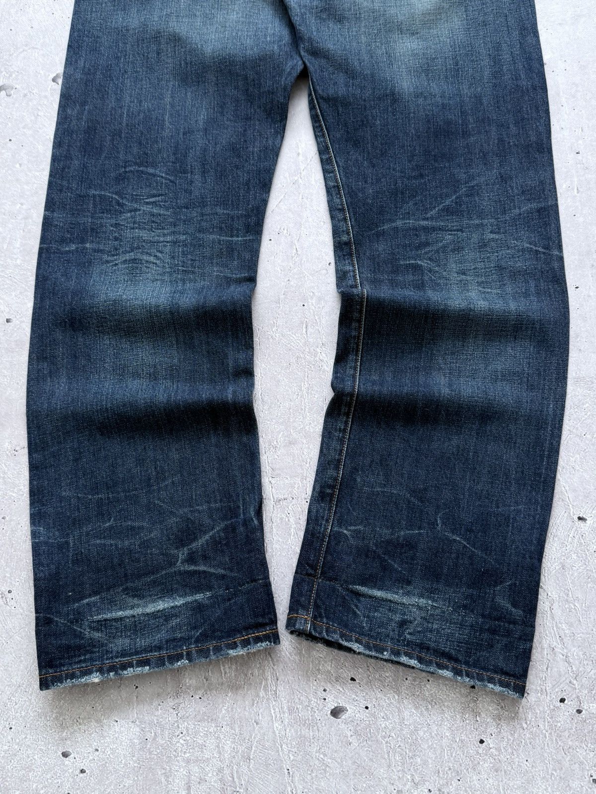 Japanese Brand Red Seal Hedi Slimane Style Washed Selvedge Denim Jeans Size US 34 / EU 50 - 10 Thumbnail