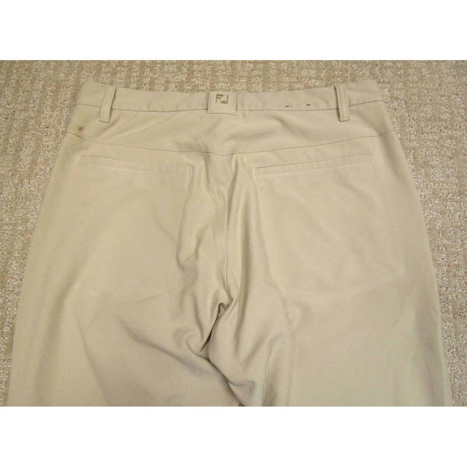 Footjoy FootJoy Pants Men 33x30 Brown FJ Golf Performance Chino Golfing Golfer Stretch Size US 33 - 4 Thumbnail