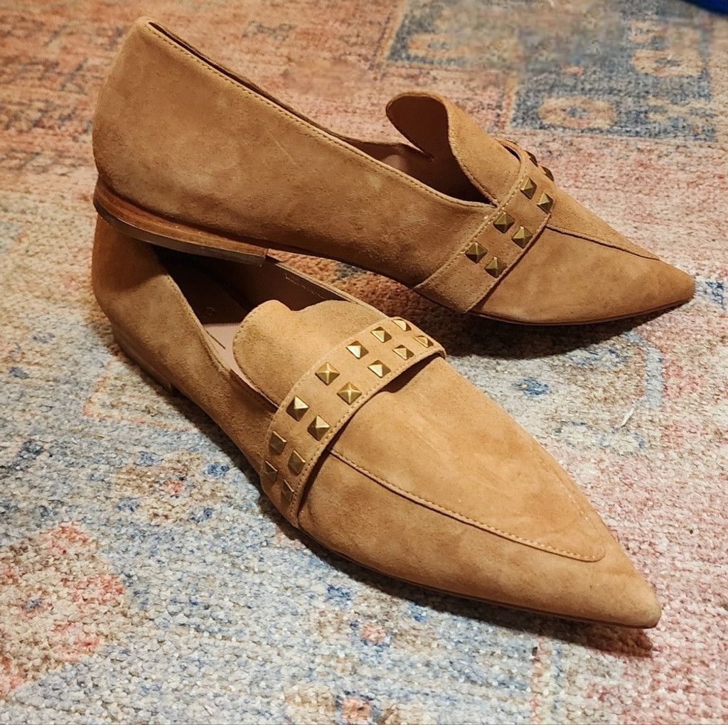 Other NWOT Linea Paolo Mylene Studded Pointed Toe Flats Size US 12 / IT 42 - 1 Thumbnail