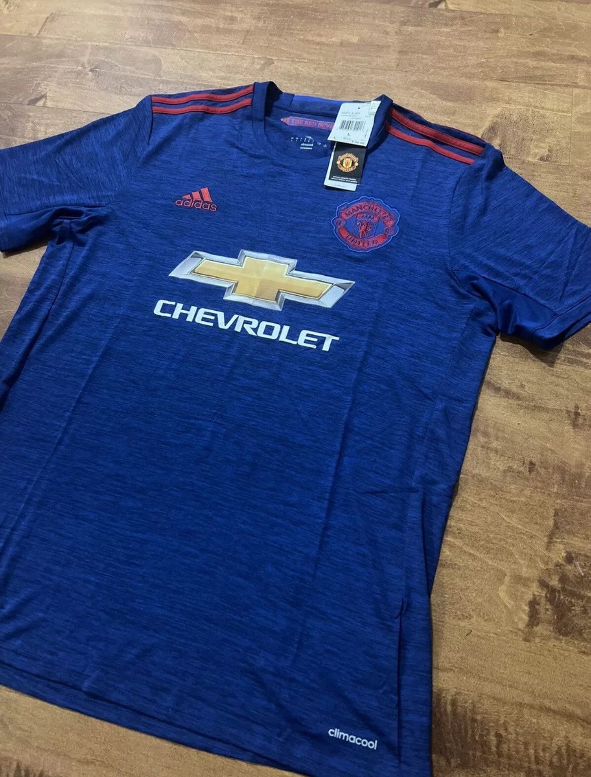 Adidas 2016-2017 Adidas Manchester United Jersey Premier League Size US L / EU 52-54 / 3 - 1 Thumbnail