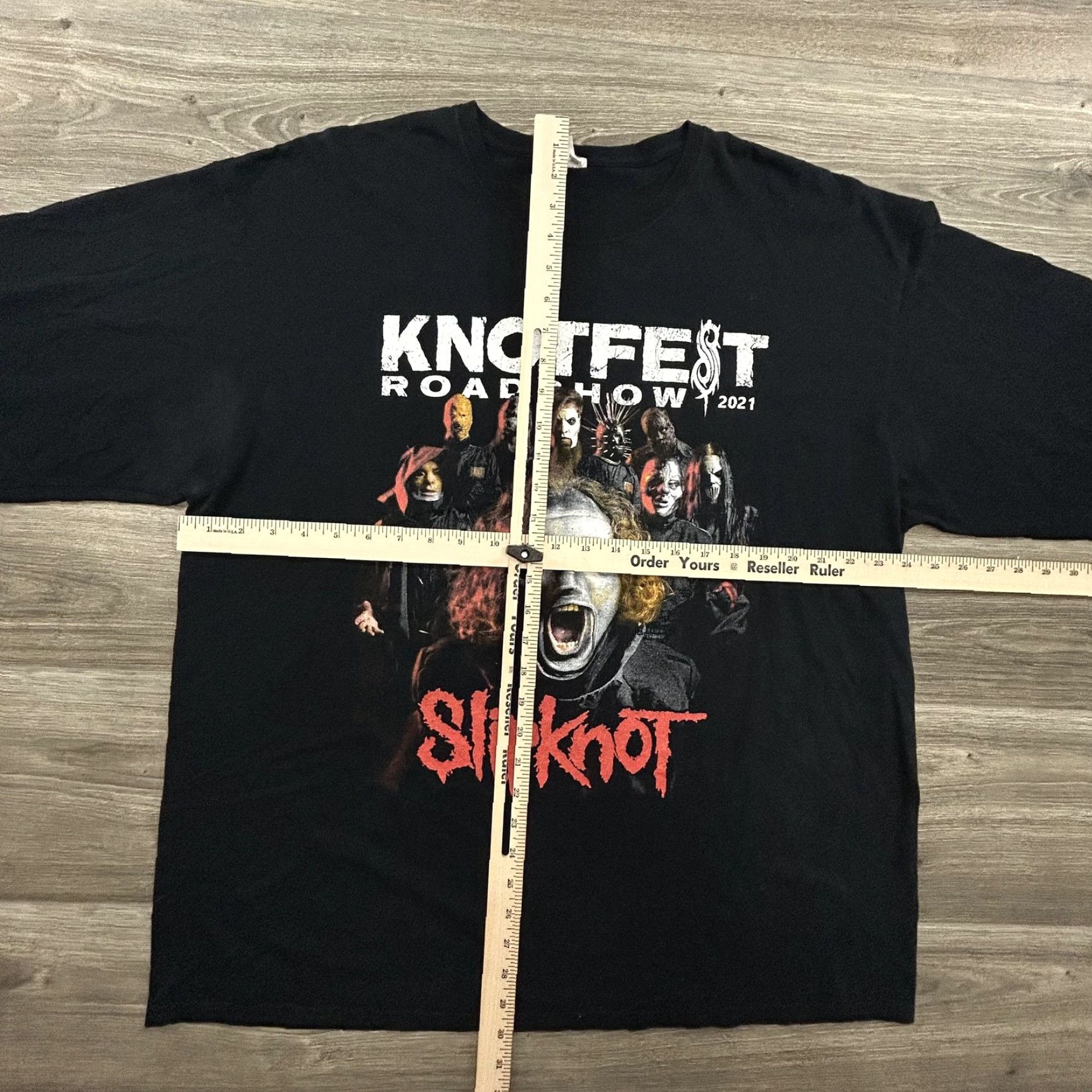 Fruit Of The Loom Slipknot Shirt Mens XL Black Knotfest Roadshow 2021 Long Sleeve Band Size US XL / EU 56 / 4 - 5 Thumbnail