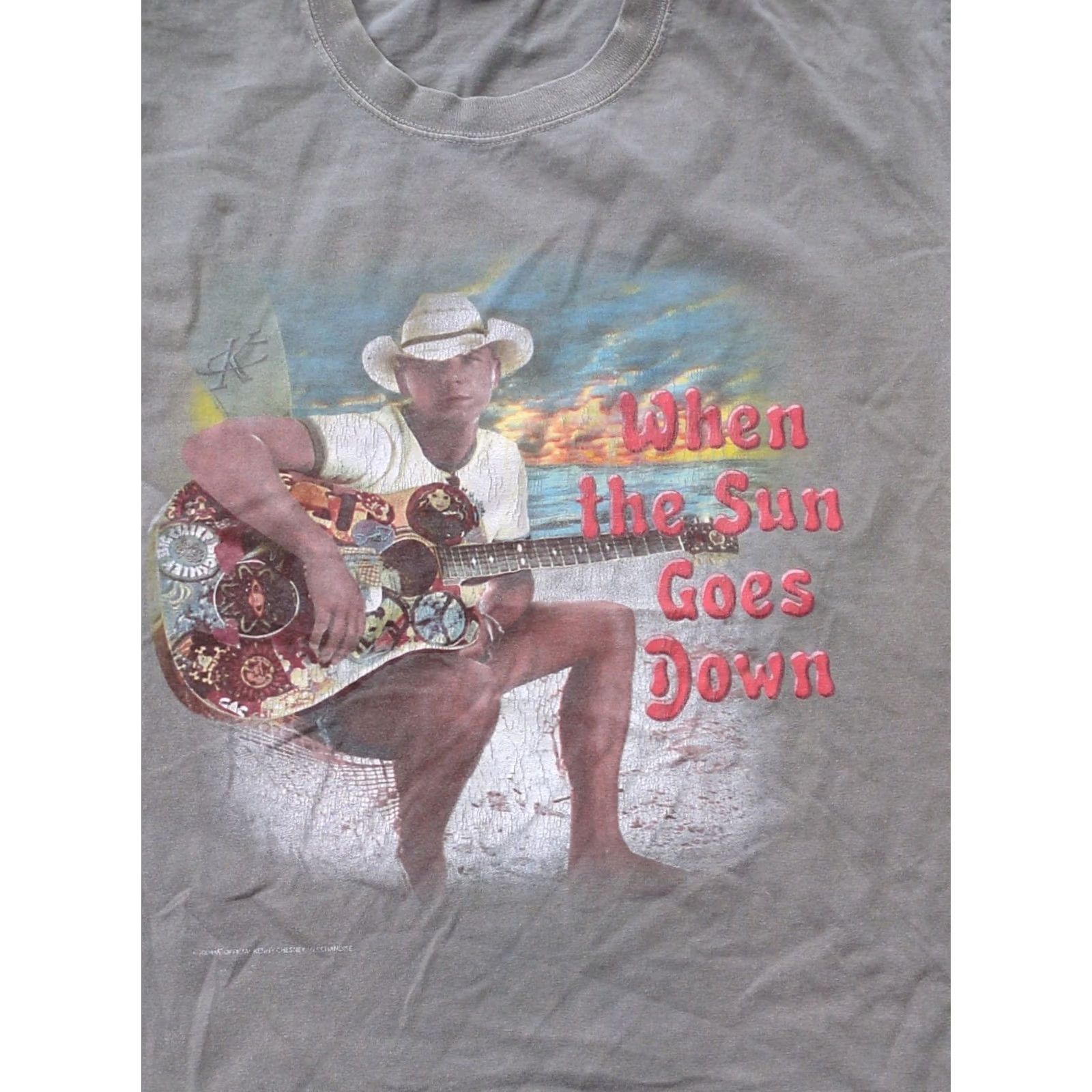 Anvil VINTAGE Anvil Shirt Kenny Chesney When The Sun Goes Down 2004 Print Tee Large Gray Cotton Short Sleeve Crew Neck Mens Shirt Size US M / EU 48-50 / 2 - 2 Thumbnail
