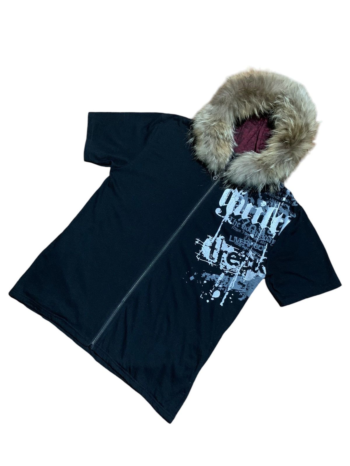 If Six Was Nine Beaumere poem punk fur hoodie short sleeve Size US M / EU 48-50 / 2 - 2 Thumbnail