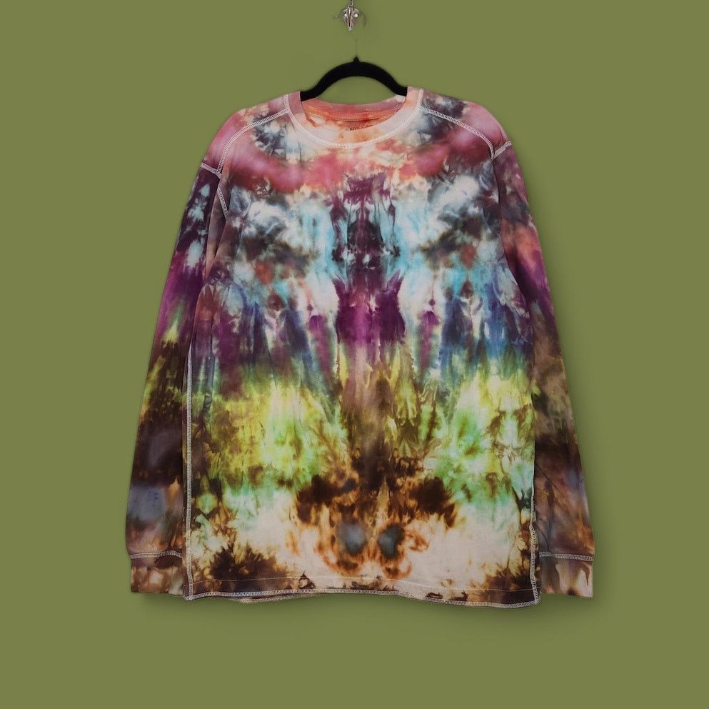 Sonoma Custom SNOW Tie Dye Long Sleeve Nature Earth Tones Cobain Size US L / EU 52-54 / 3 - 1 Thumbnail