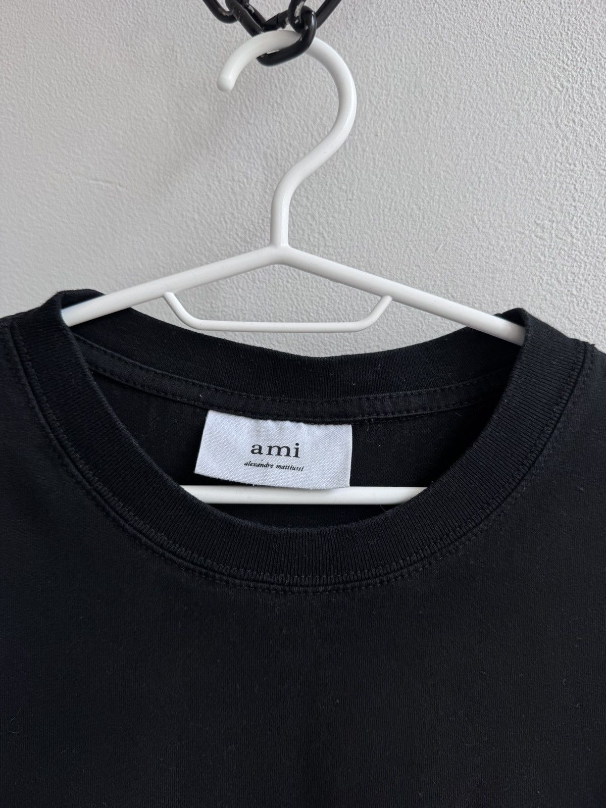 AMI AMI Paris Alexandre Mattiussi T shirt Tee Black Cotton Size US XL / EU 56 / 4 - 6 Thumbnail