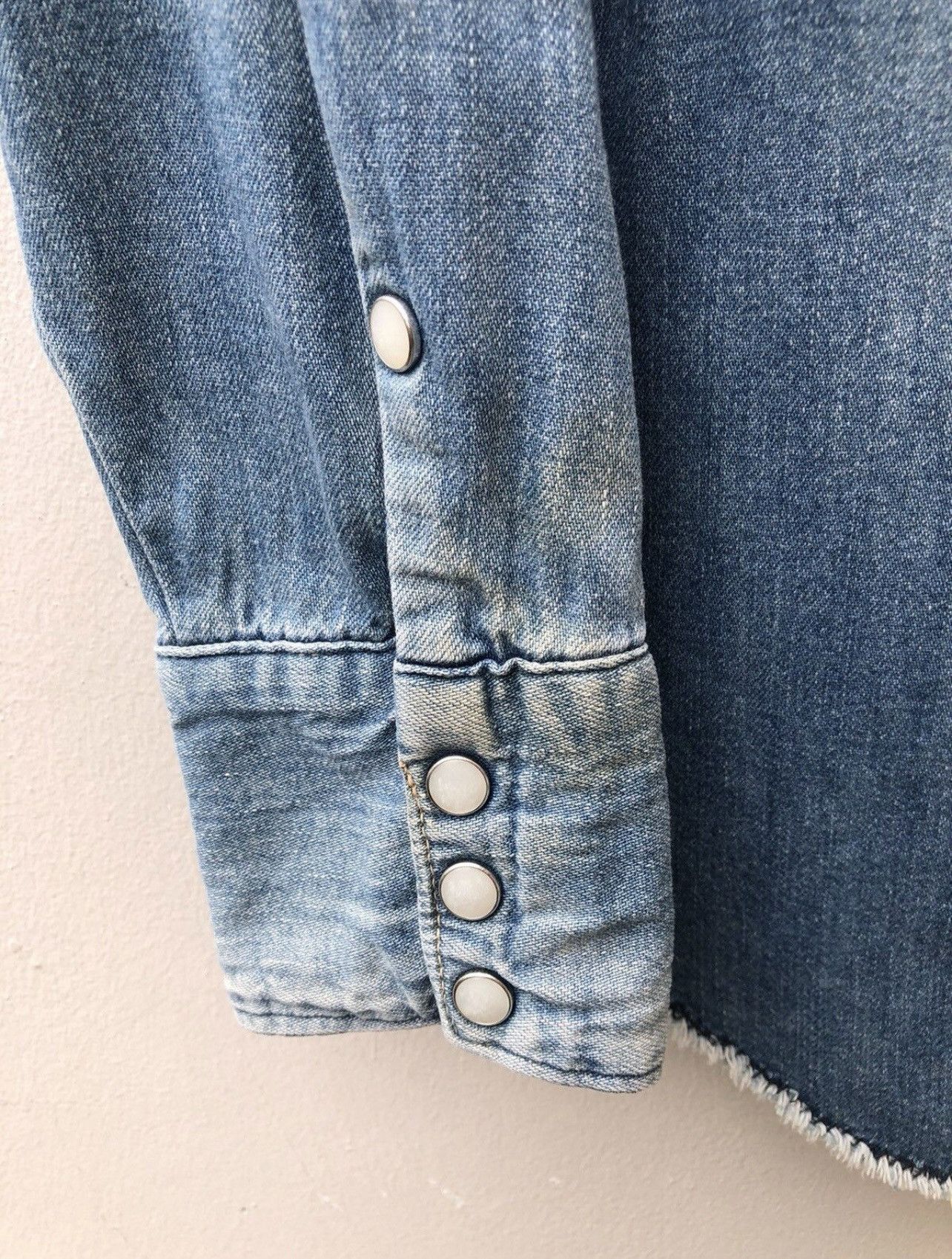 Blue Blue Japan Vintage Blue Blue Japan Mud Wash Denim Western Shirt Size US S / EU 44-46 / 1 - 13 Thumbnail