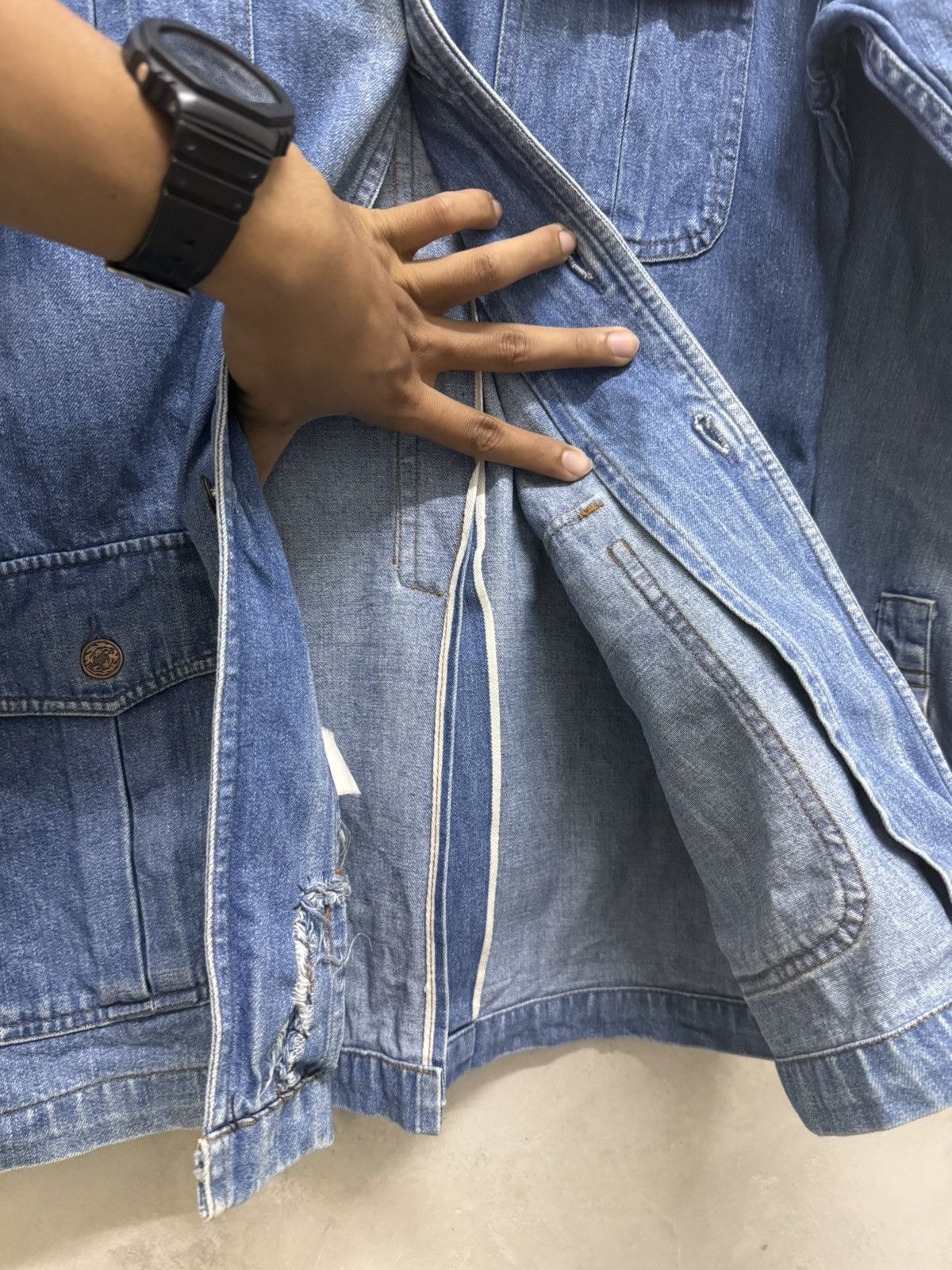 Vintage Vintage Big Yank Blue Denim Jean Trucker Jacket Size US M / EU 48-50 / 2 - 11 Thumbnail