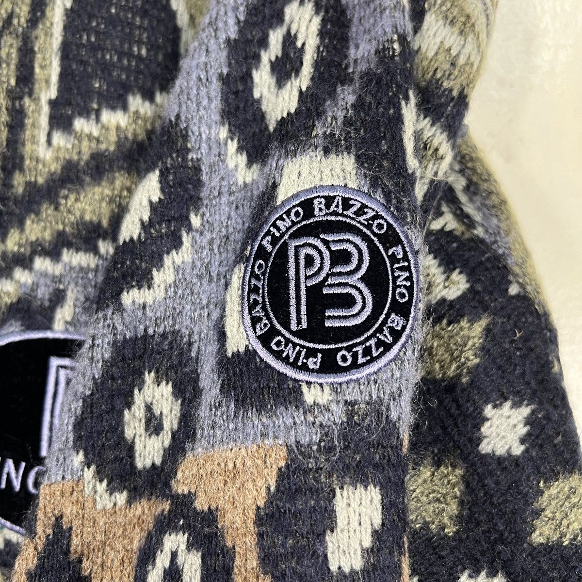 Aran Isles Knitwear 🔥 PINO BAZZO COLOR WAY KNITTED BOMBER JACKET Size US L / EU 52-54 / 3 - 16 Thumbnail
