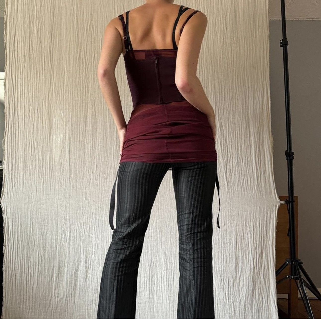 Dolce & Gabbana Dolce&Gabbana vintage silk bordeaux dress size S Size S / US 4 / IT 40 - 7 Thumbnail