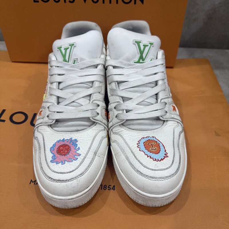 Yayoi Kusama x Louis Vuitton White Trainers -2508
