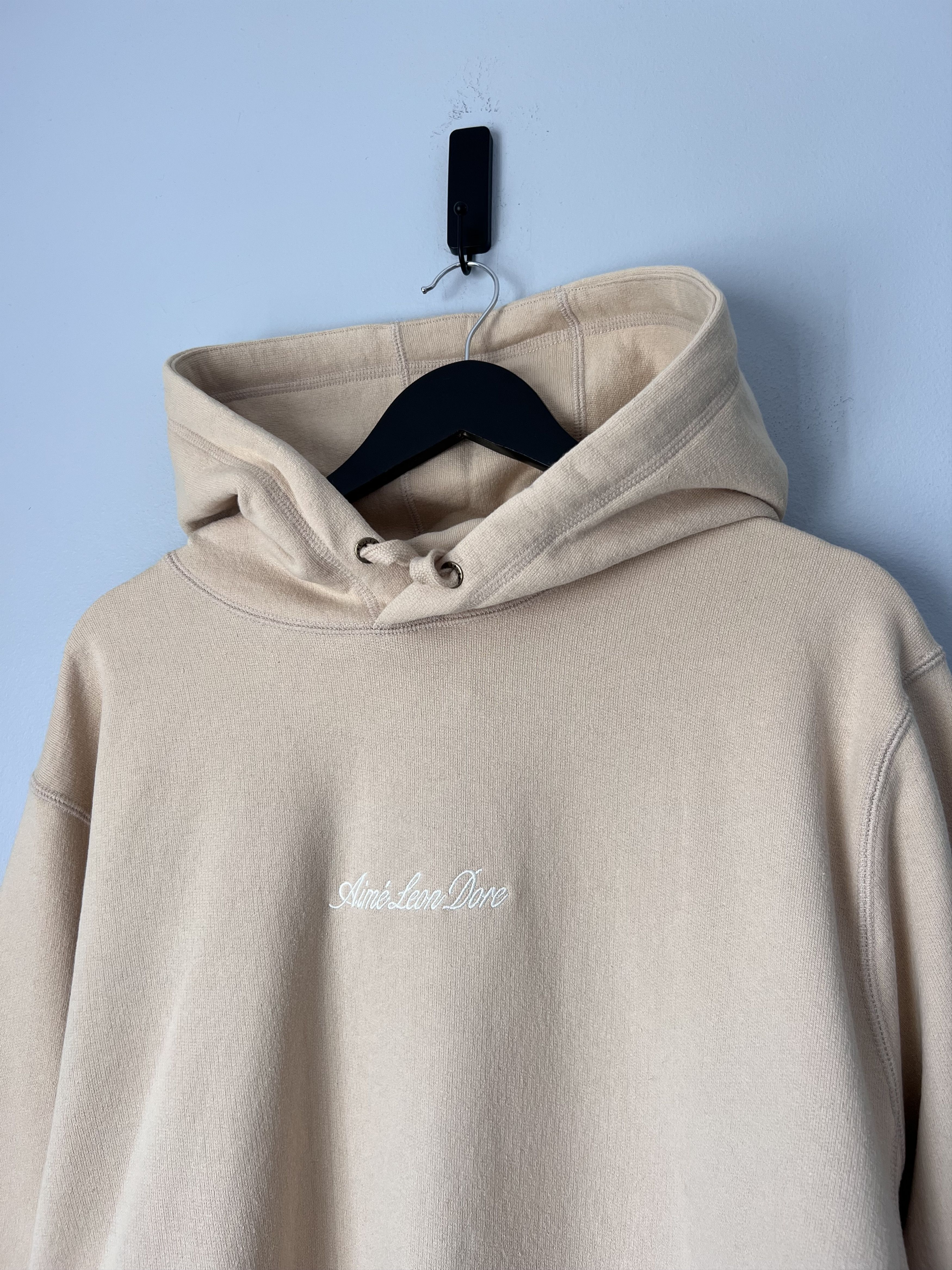 Pre-owned Aimé Leon Dore Script Uniform Hoodie In Sand