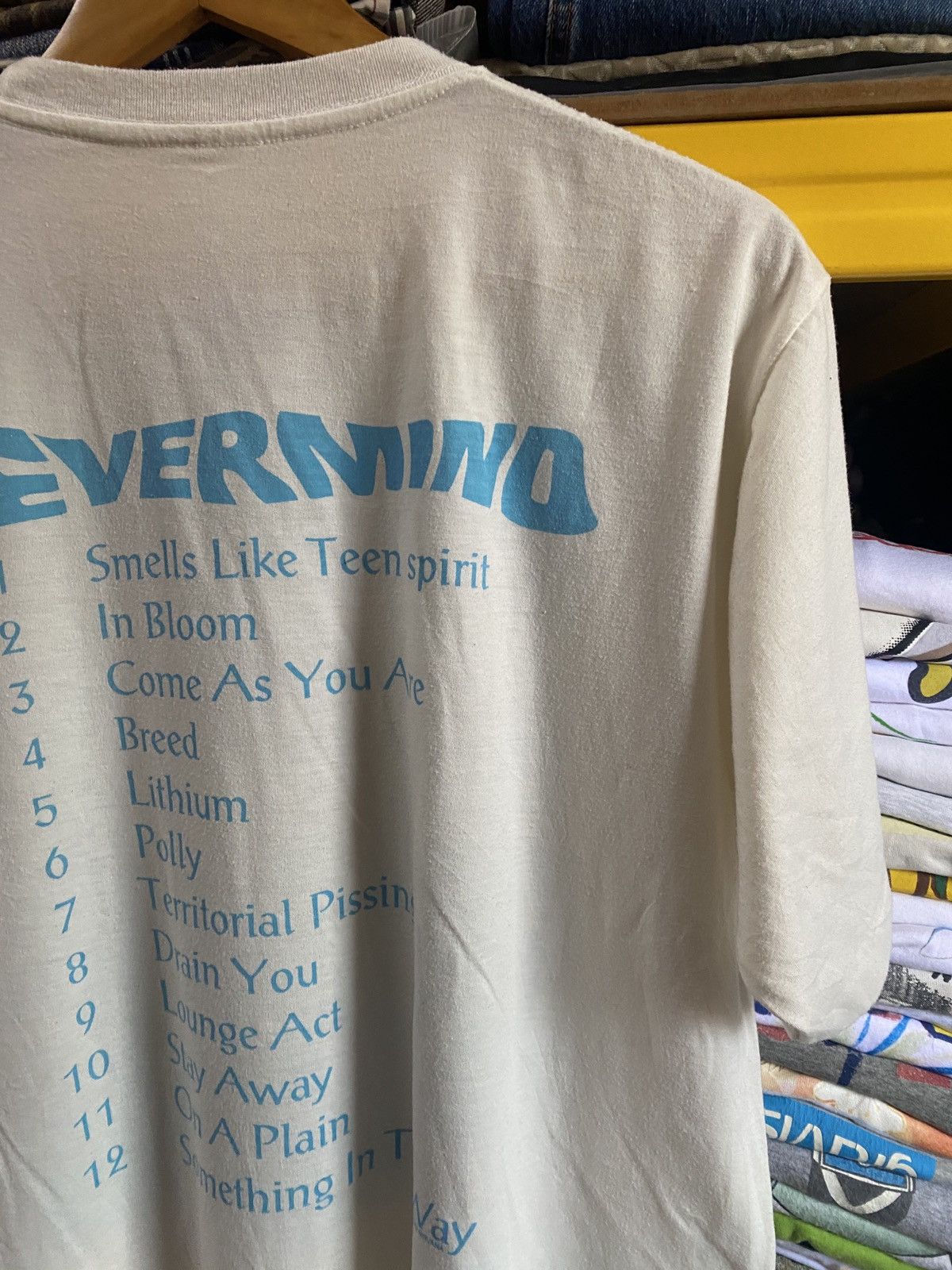 Band Tees × Nirvana × Vintage Vintage Distress NIRVANA “Nevermind” Masterpiece Grunge Tee Size US L / EU 52-54 / 3 - 11 Thumbnail