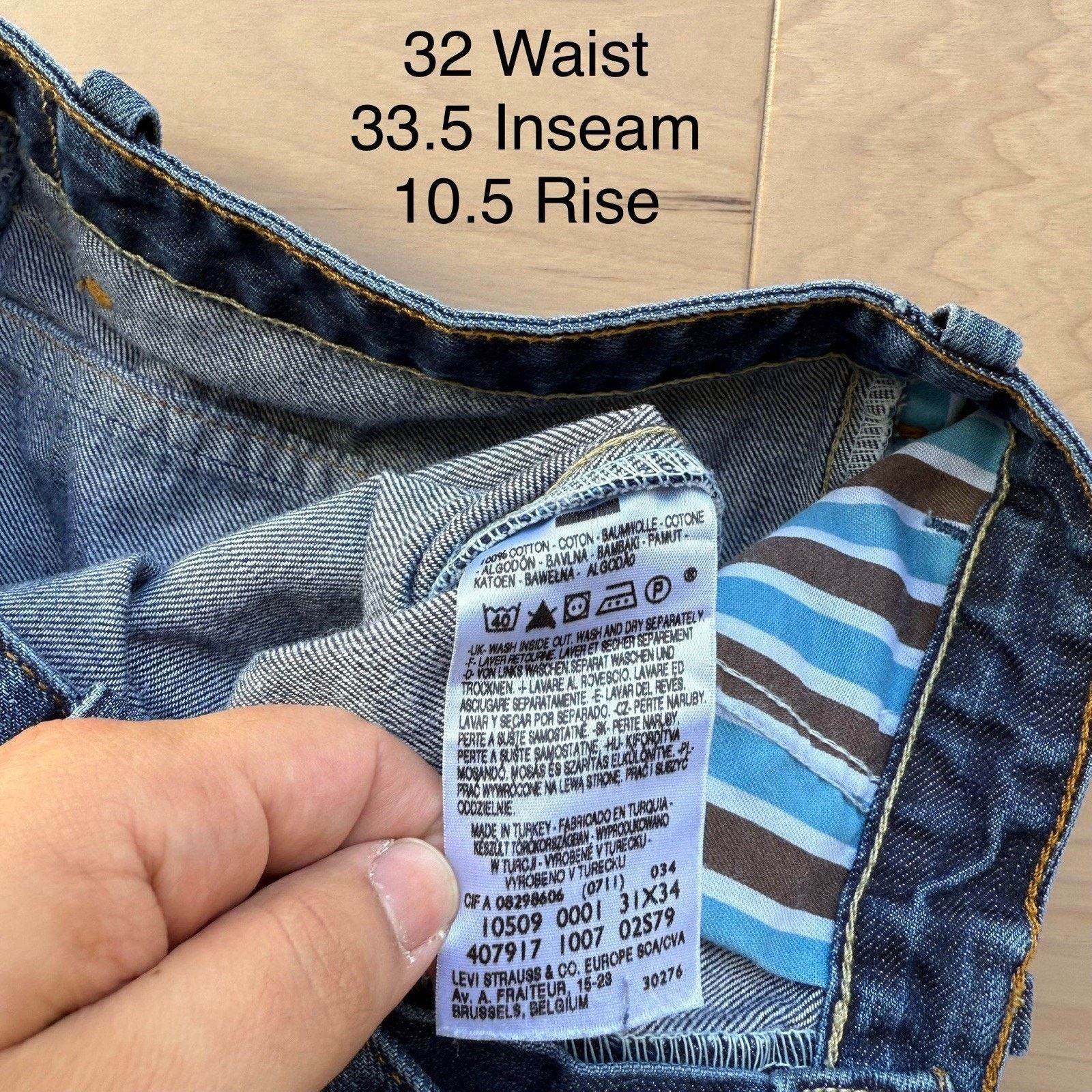 Levi's × Vintage Vintage Levis Jeans 32 Blue Y2K Western Denim Workwear Size US 32 / EU 48 - 6 Thumbnail