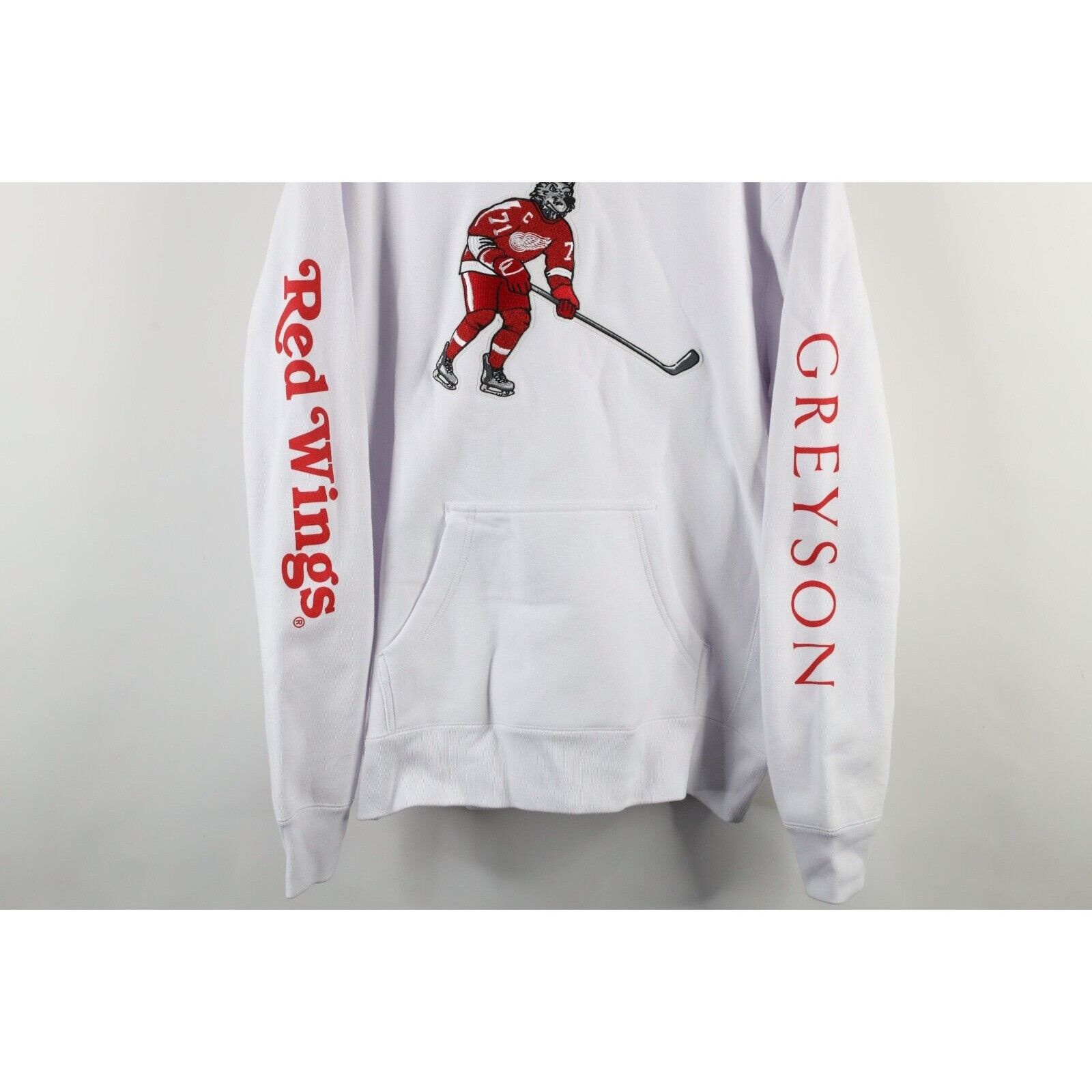 Vintage New Greyson x Detroit Red Wings Hockey Larkin Hoodie Size US M / EU 48-50 / 2 - 3 Thumbnail