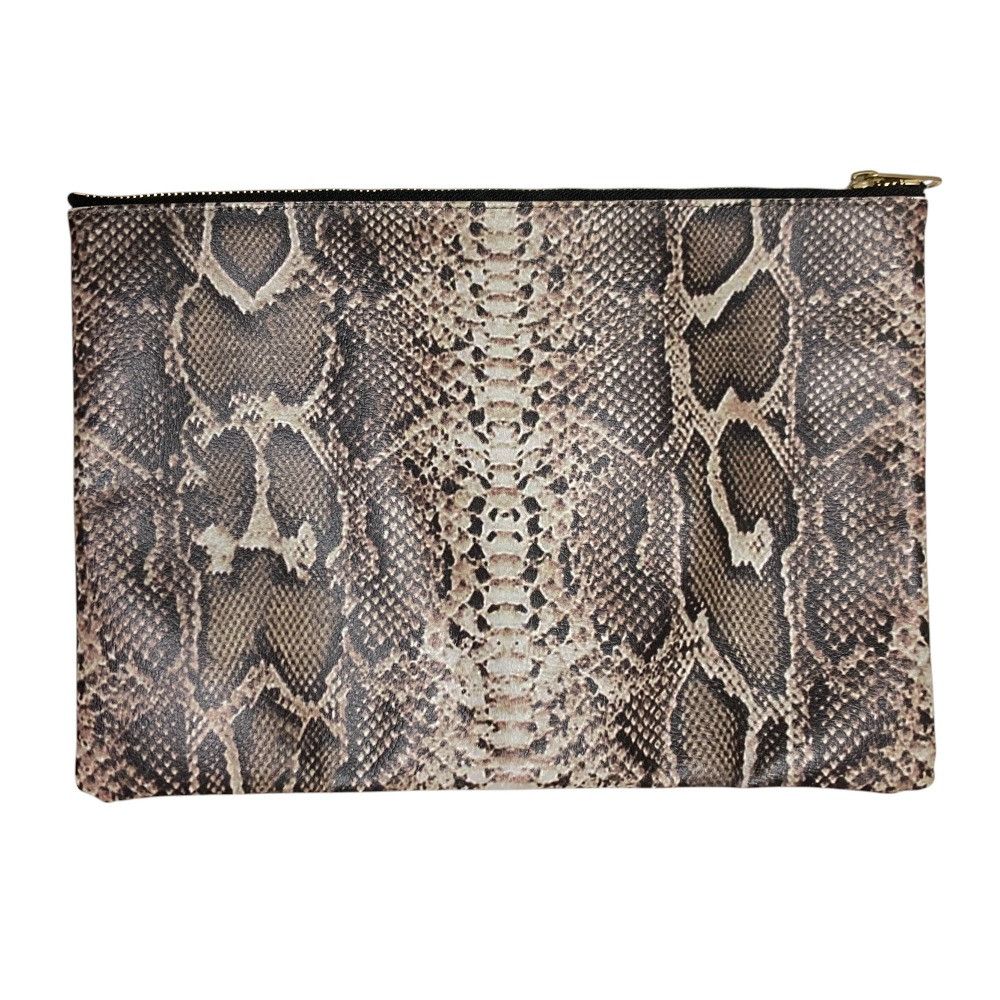 Other MR.GENTLEMAN Python Print Clutch Bag Leather Clutch Bag DUTY FREE for USA