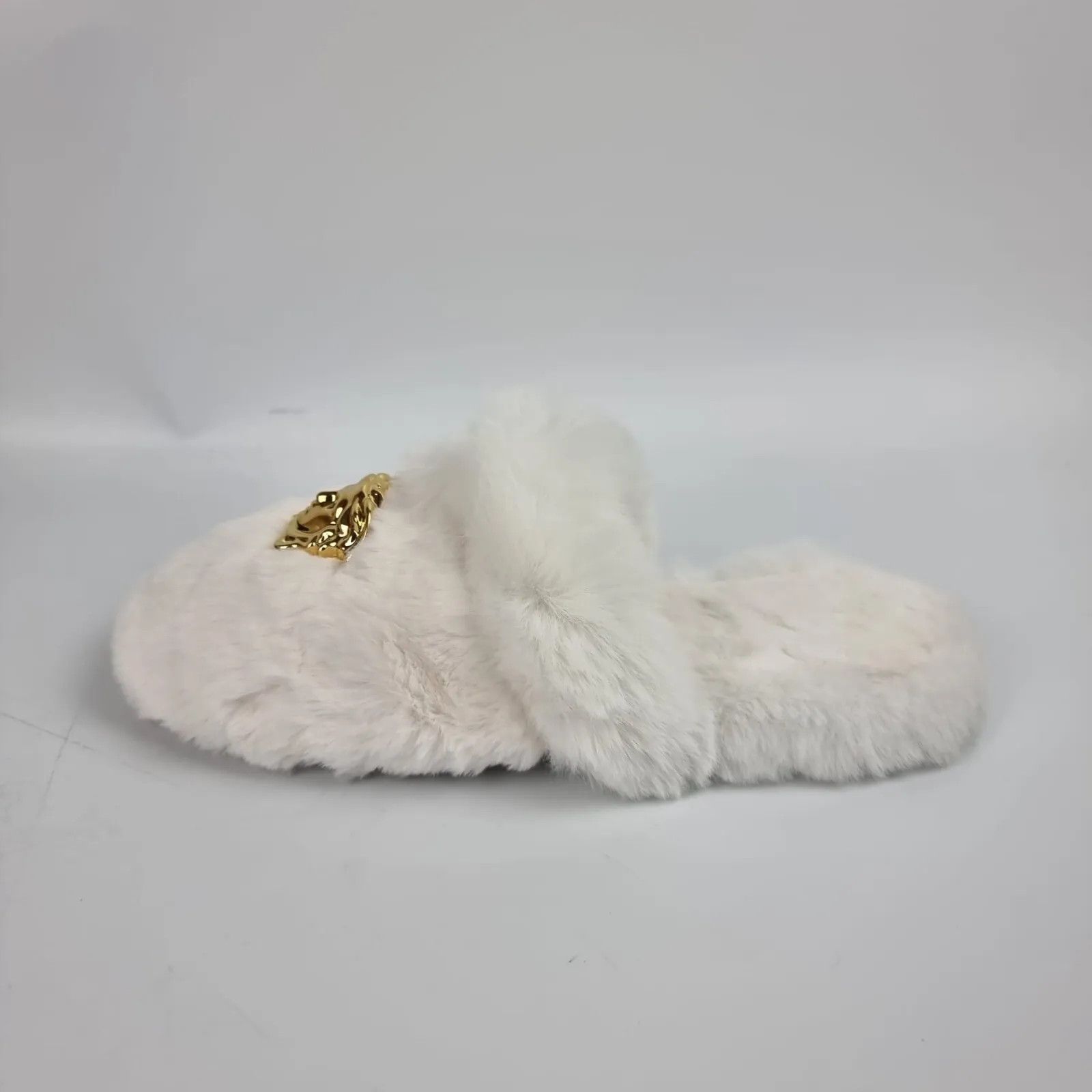 Versace Versace White Medusa Fur Slippers New Size US 6 / EU 39 - 8 Thumbnail