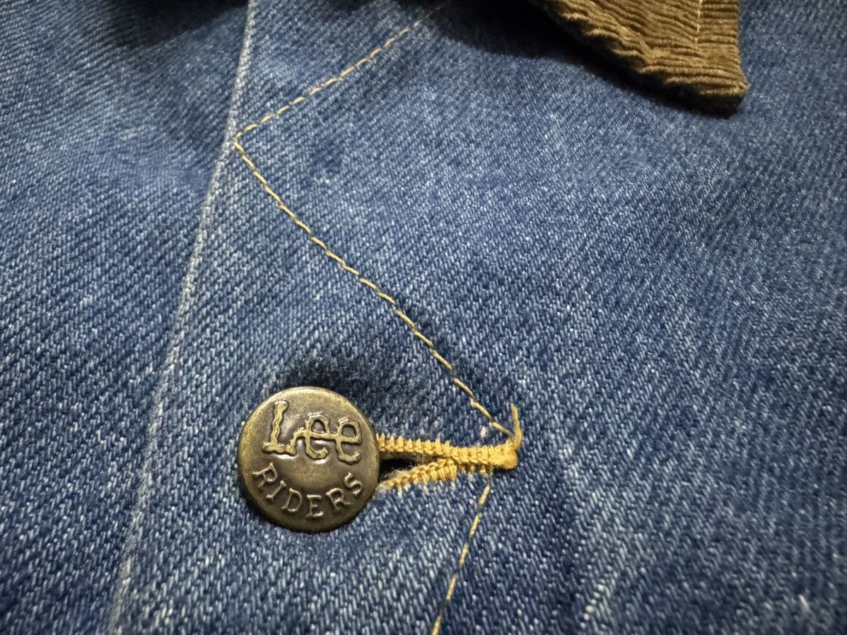 Lee × Vintage Vintage 80’s Lee Riders Denim Jacket With Coduroy Collar Size US M / EU 48-50 / 2 - 5 Thumbnail