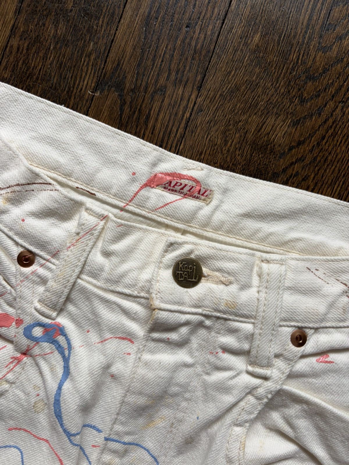 Kapital Kapital White Multicolor paint splatter denim Size US 28 / EU 44 - 4 Thumbnail
