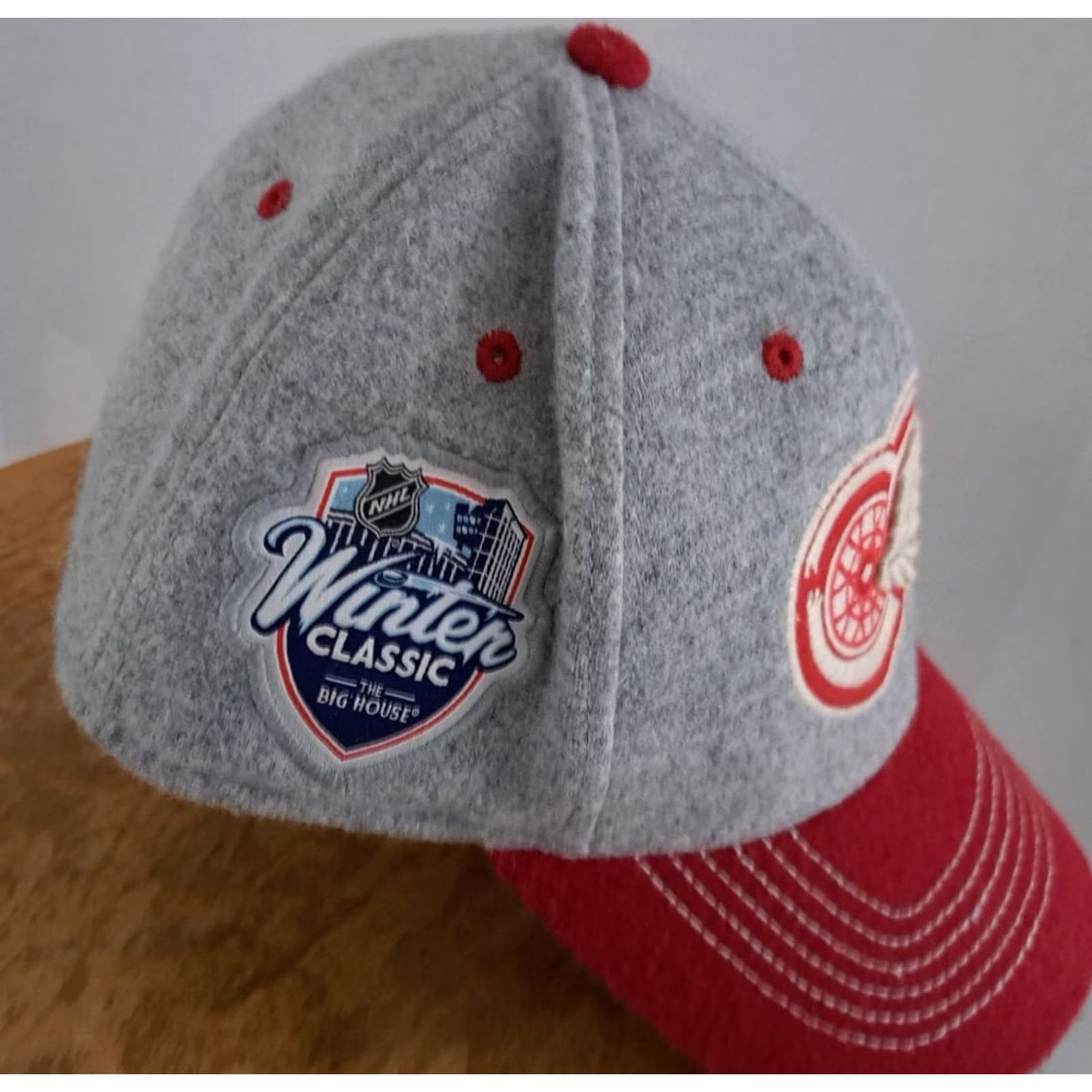 Reebok VINTAGE Detroit Red Wings Winter Classic Wool L-XL Reebok Hat Size ONE SIZE - 5 Thumbnail