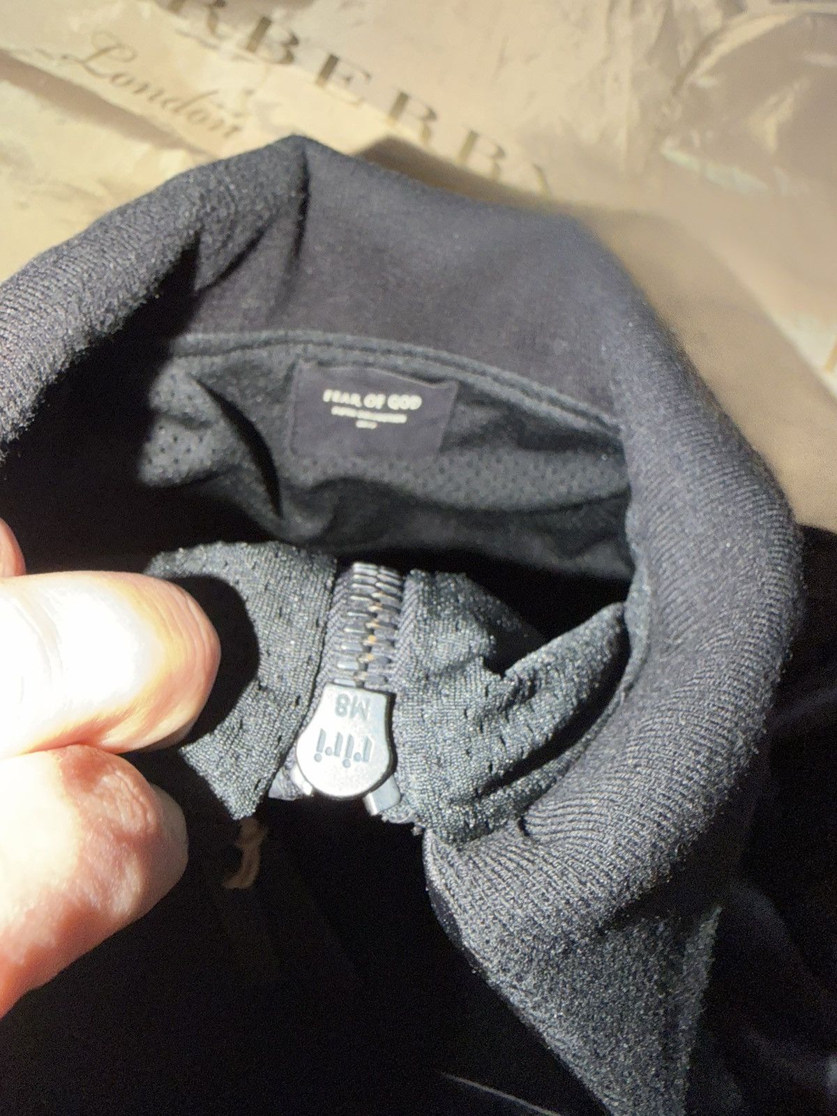Fear of God FEAR OF GOD Half Zip Satin Bomber Jacket In Black size L Size US L / EU 52-54 / 3 - 5 Thumbnail