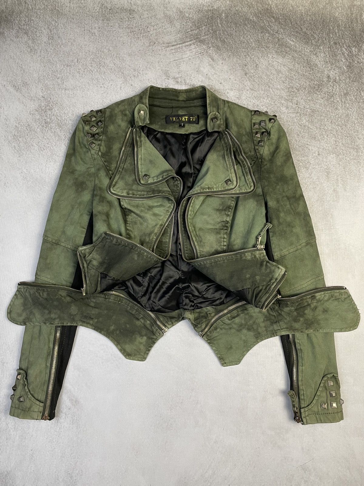 14th Addiction Y2k Archive Shalang Style Studded Avant Garde Rider Jacket Size S / US 4 / IT 40 - 6 Thumbnail