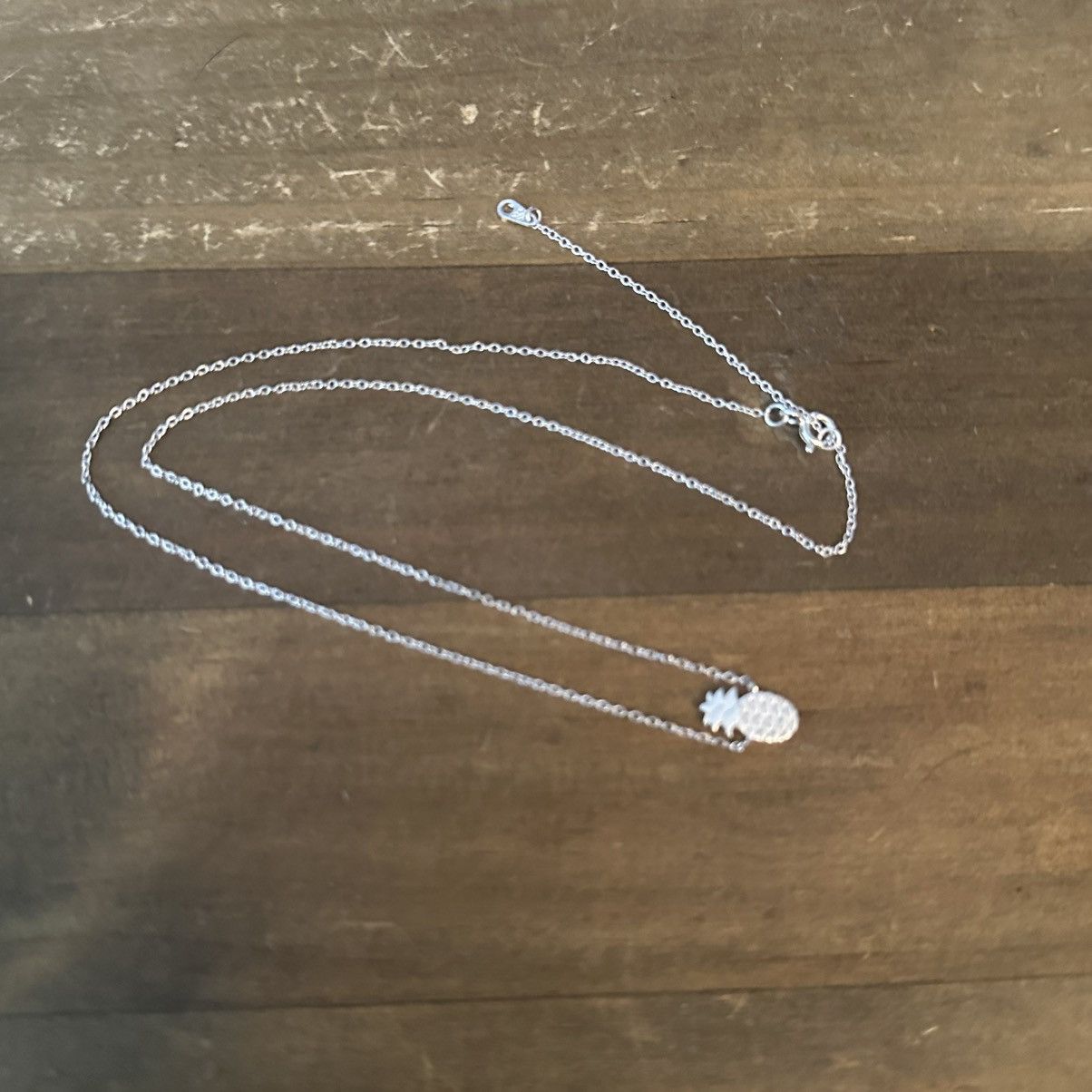 Vintage Vintage dainty 925 silver pineapple necklace Size ONE SIZE - 2 Thumbnail