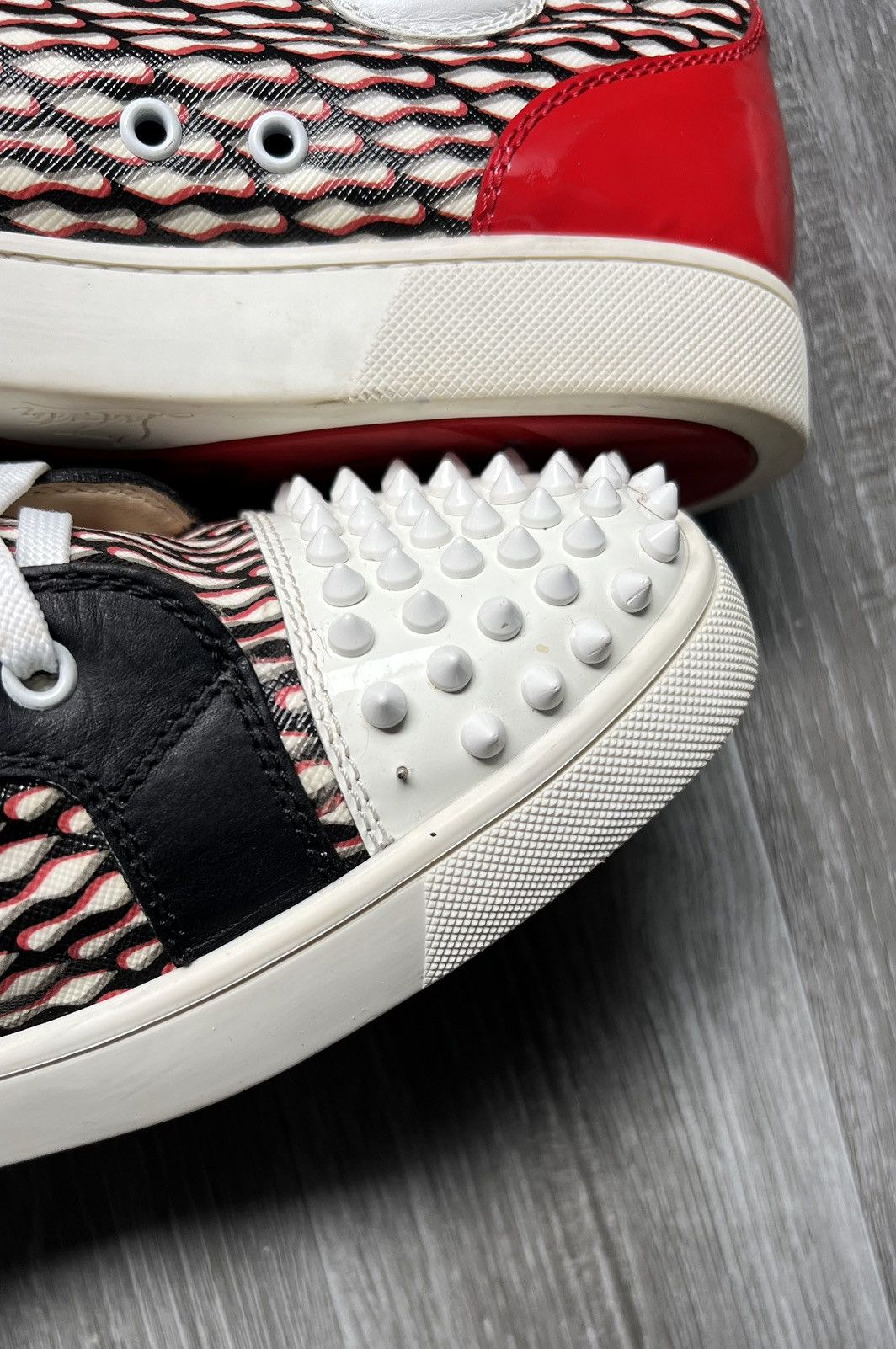 Christian Louboutin Christian Louboutin Louis Flat Calf Spikes "Version Black" Size US 11 / EU 44 - 6 Thumbnail