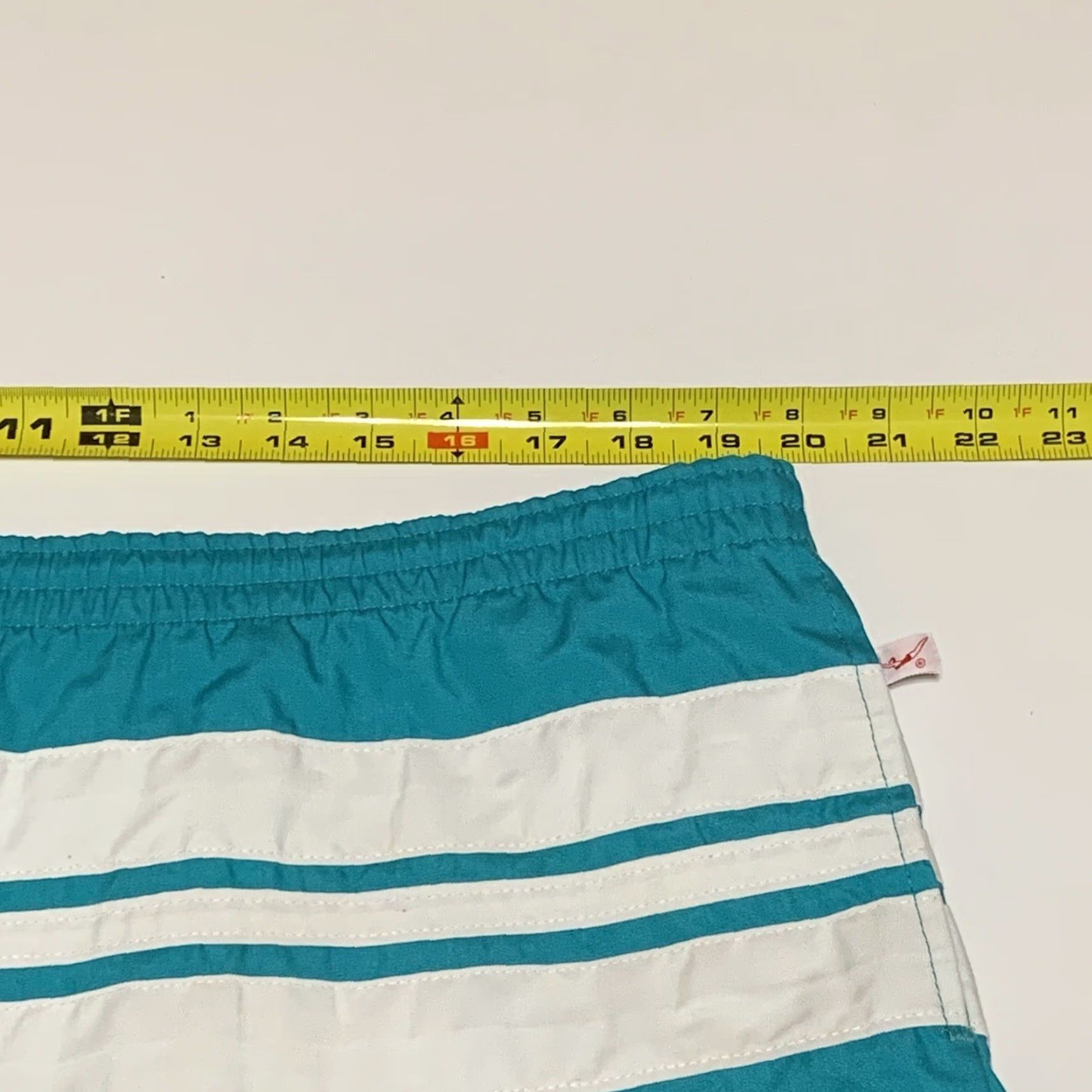 Jantzen VINTAGE Jantzen Men's 40 Swim Shorts Trunks Short Length Lined Green White USA Swim Bottom Style Trunks Size US 40 / EU 56 - 4 Thumbnail