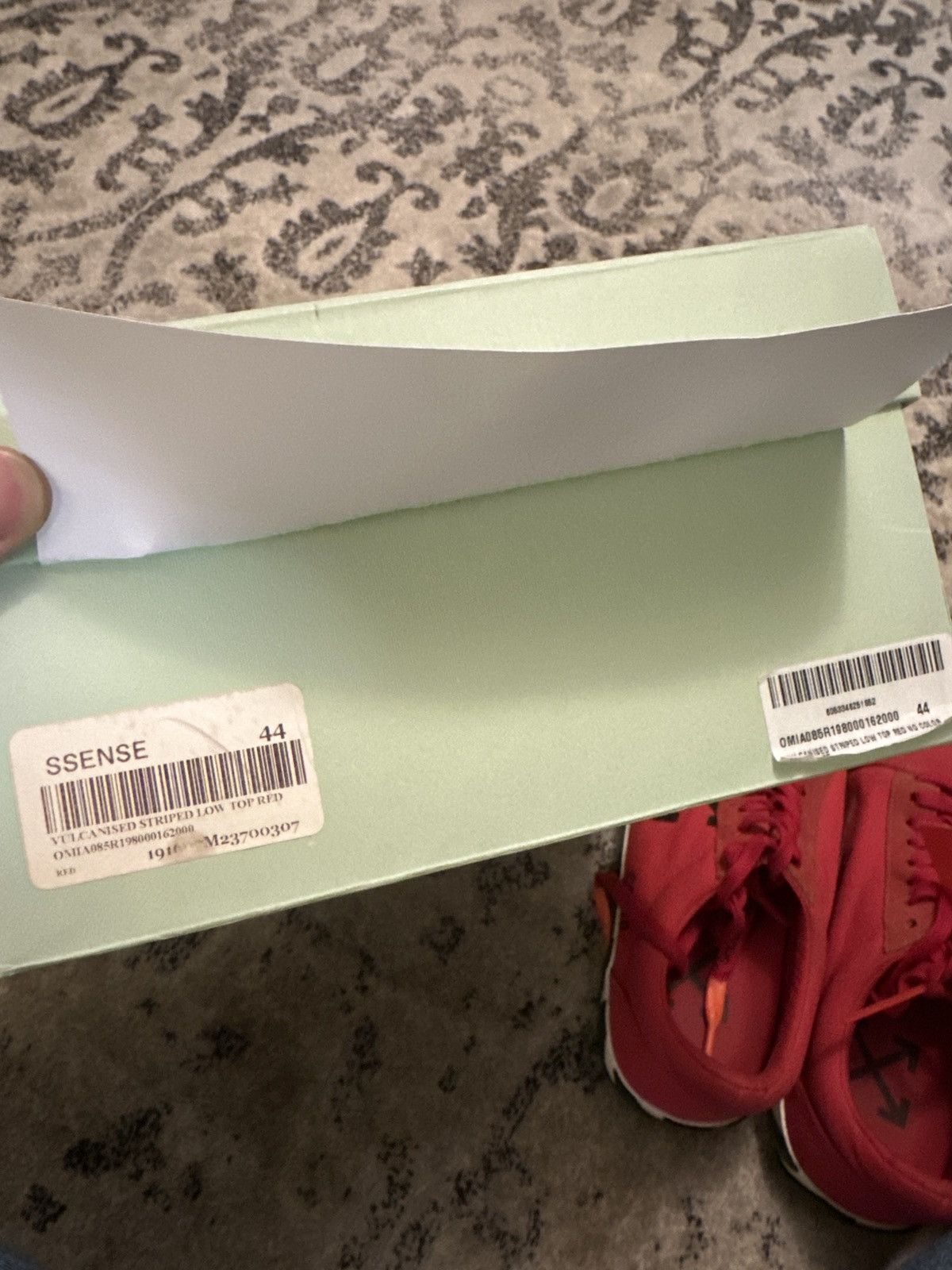 Off-White Off-White Vulc Low Sneaker Red Size US 10.5 / EU 43-44 - 7 Thumbnail