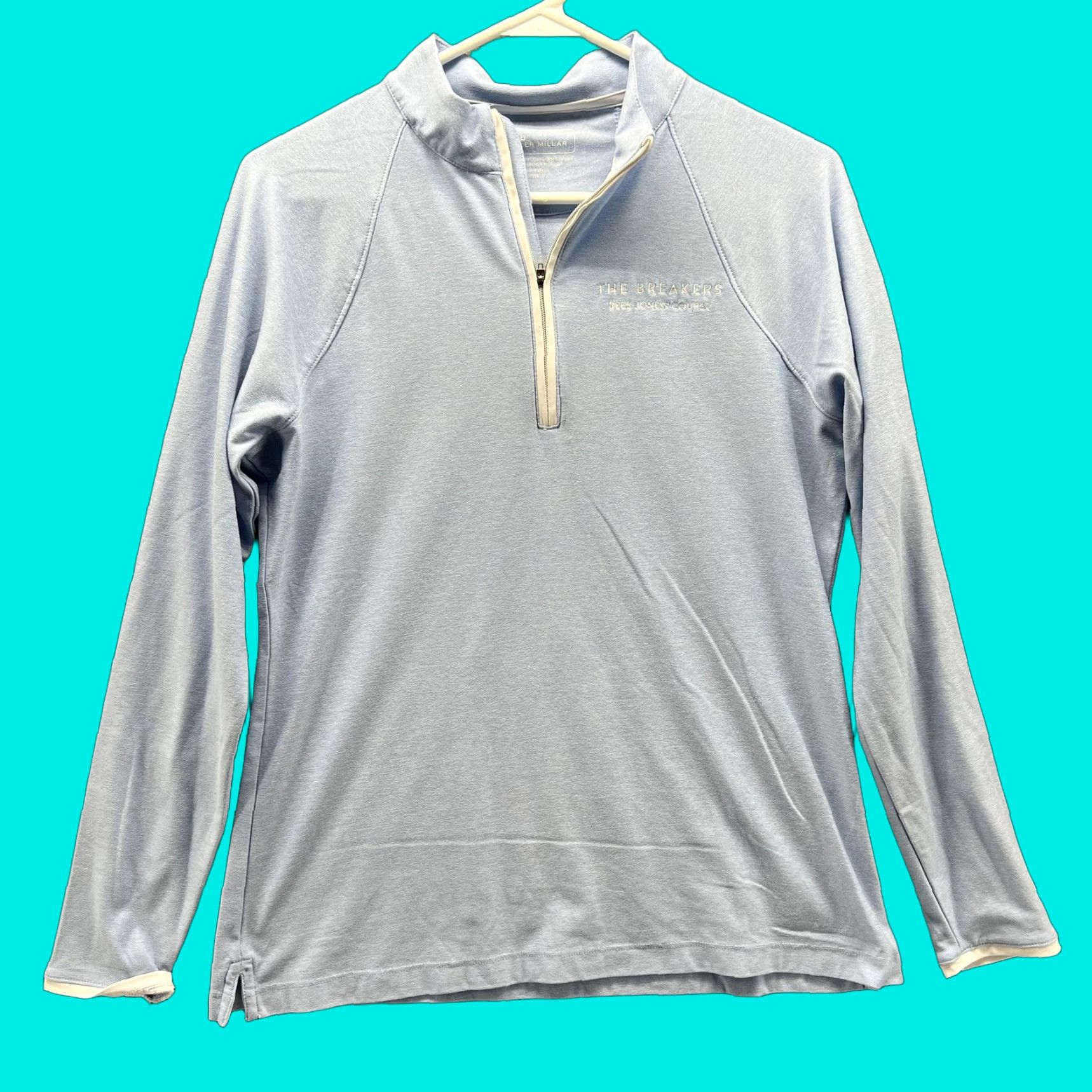 Peter Millar Peter Millar Pullover Womens M Blue 1/4 Zip Golf Shirt The Breakers Course Size M / US 6-8 / IT 42-44 - 1 Thumbnail