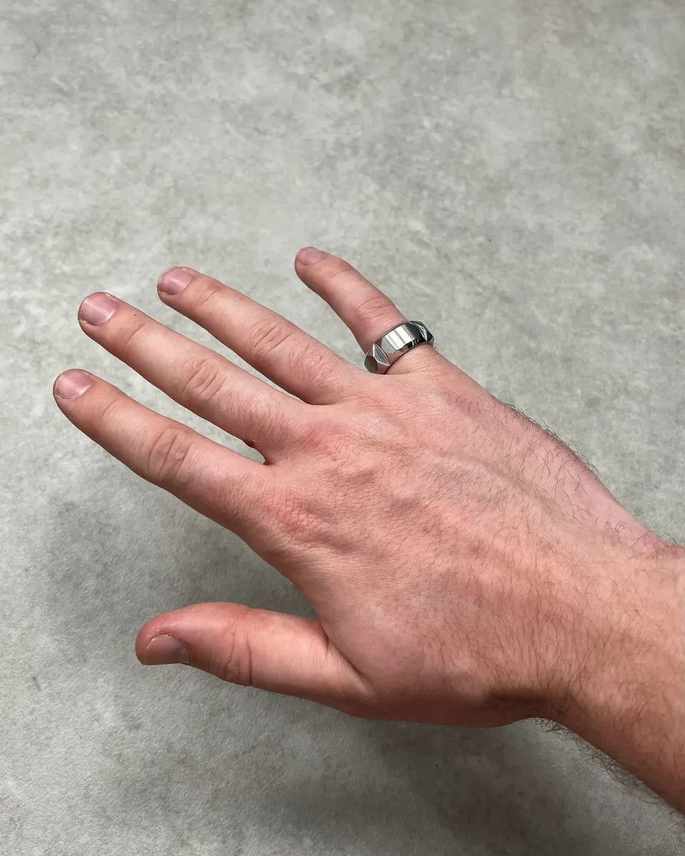 Hermes Hermès Silver Sac à Dépêches Ring Size ONE SIZE - 4 Thumbnail