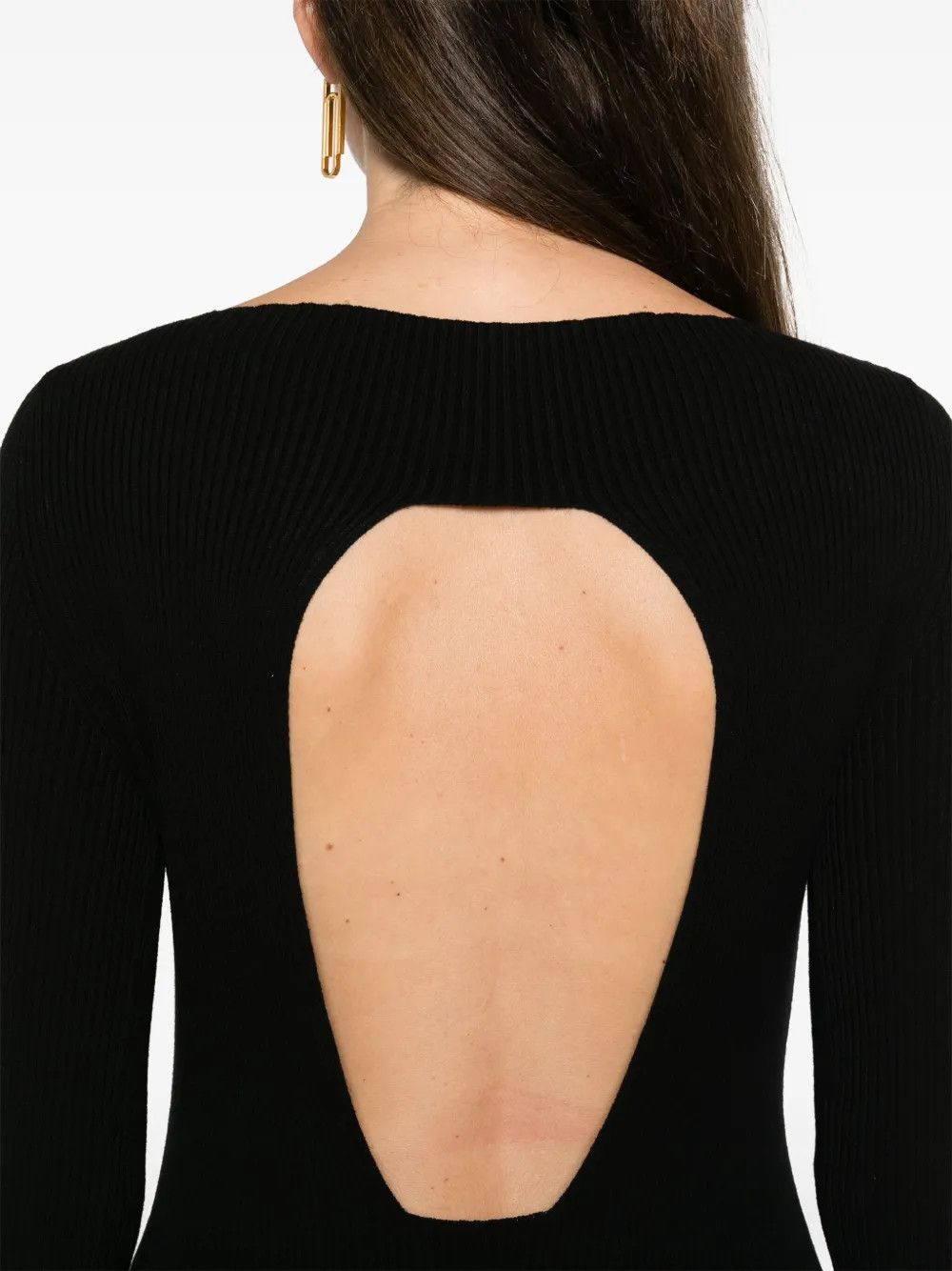 Rick Owens o1y0126 Wool Sweater in Black Size M / US 6-8 / IT 42-44 - 4 Thumbnail