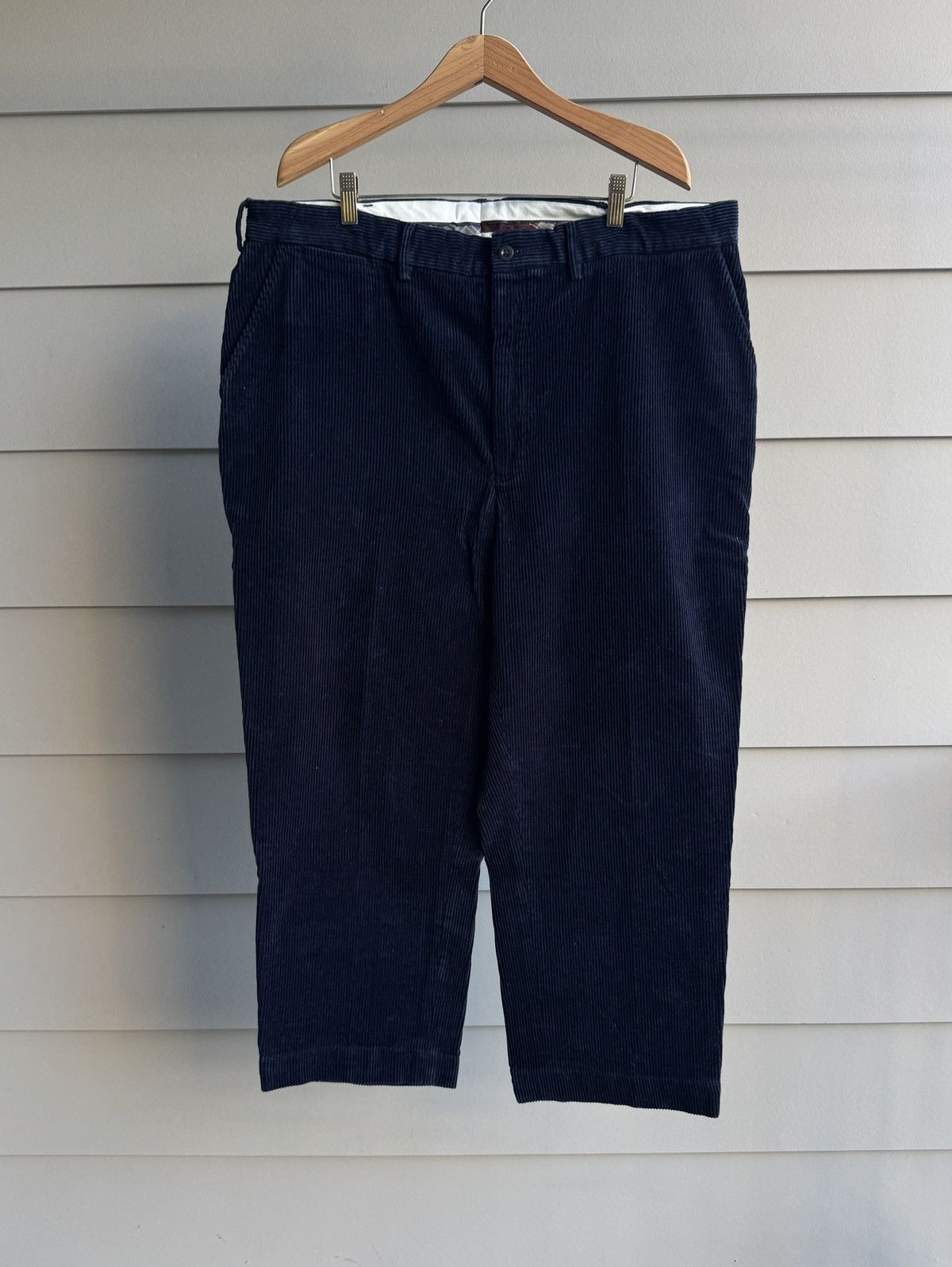 Polo Ralph Lauren Polo Ralph Lauren Pants Corduroy Vintage 90s Grey 40x28 Size US 40 / EU 56 - 1 Thumbnail
