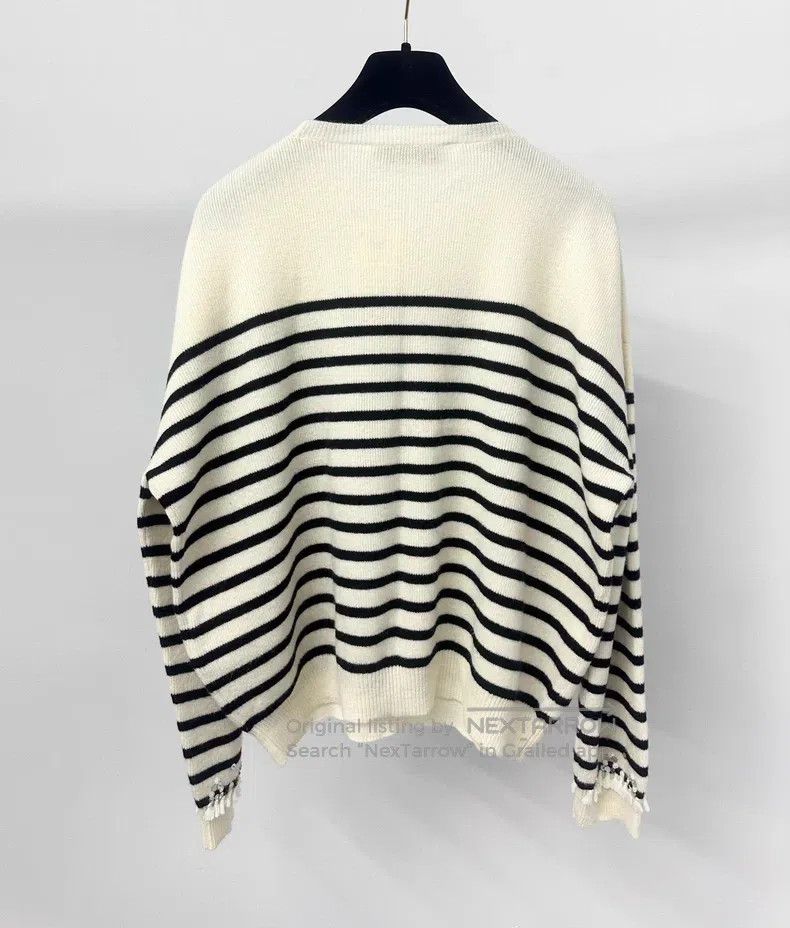 Valentino Valentino Beaded monogram striped knit Size S / US 4 / IT 40 - 2 Thumbnail