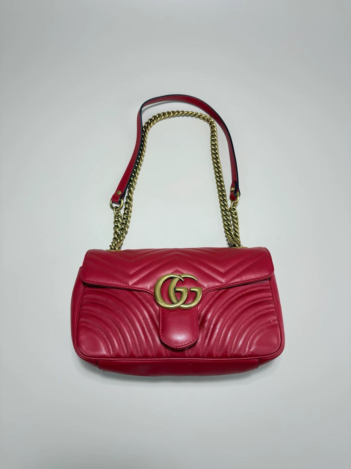 Gucci GUCCI MARMONT Red Shoulder Bag & Crossbody Bag Size ONE SIZE - 1 Thumbnail
