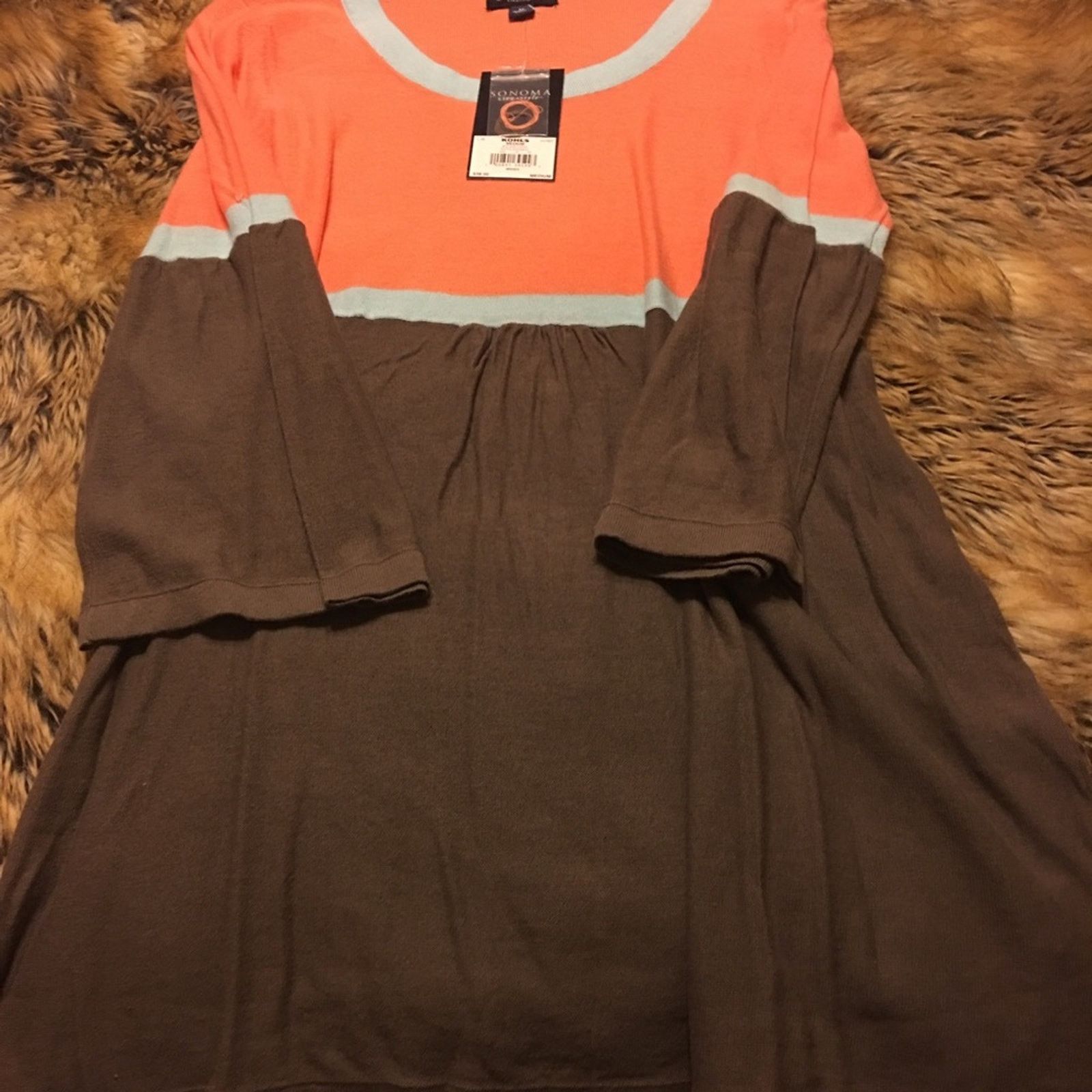 Sonoma Sonoma Lifestyle color block Tunic Top Dress NWT M Size M / US 6-8 / IT 42-44 - 4 Thumbnail