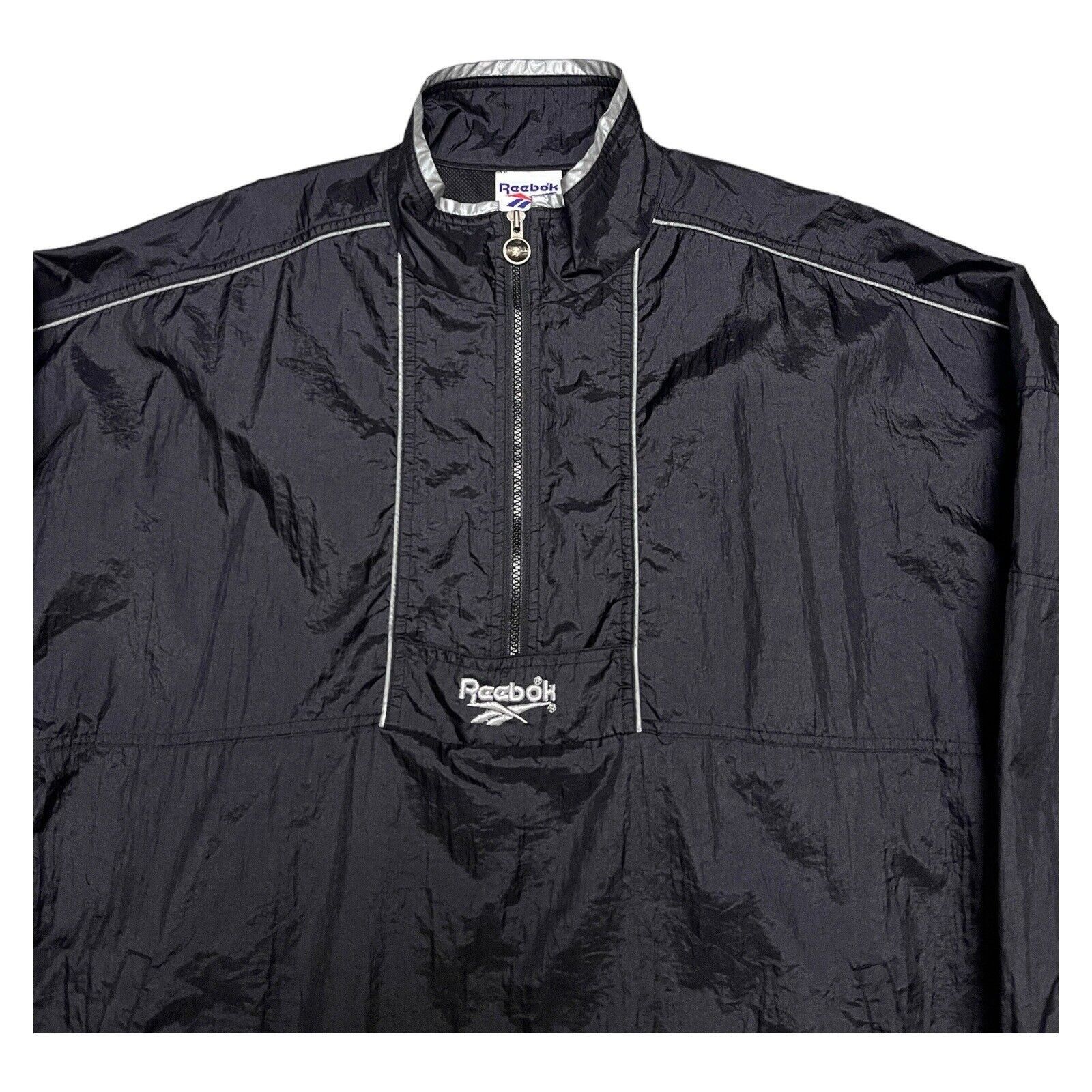 Reebok Vintage 90s Reebok Retro Windbreaker Splash Track Jacket Size US L / EU 52-54 / 3 - 5 Thumbnail