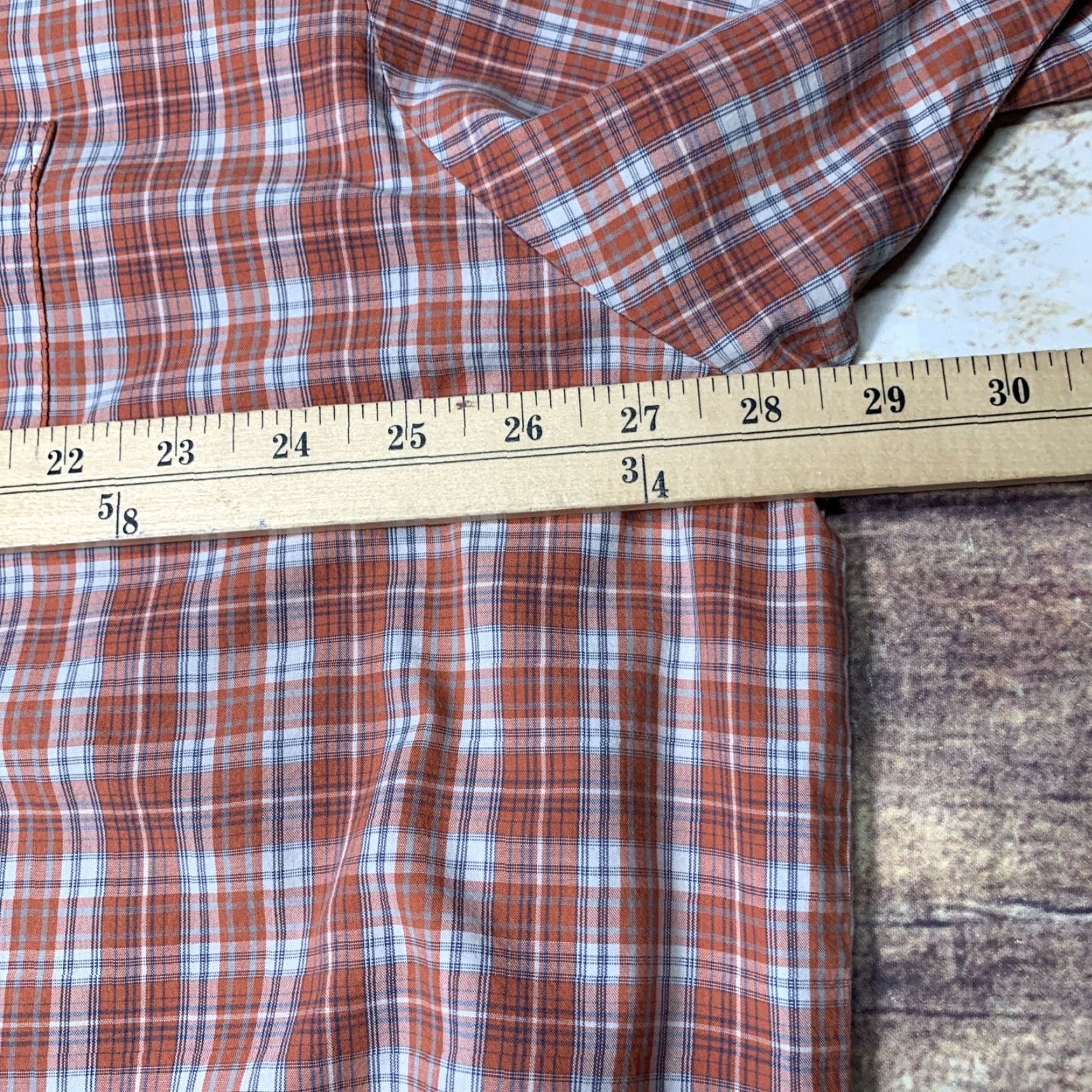 Wrangler Wrangler Western Shirt Short Sleeve Mens 2XL Red White Plaid Button-Down Shirt Western Workwear Casual Travel Size US XXL / EU 58 / 5 - 3 Thumbnail