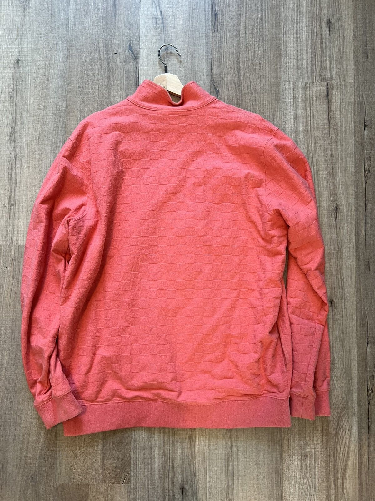 Supreme Supreme Peach Woven Half Zip Pullover Sweater Size US XL / EU 56 / 4 - 2 Thumbnail