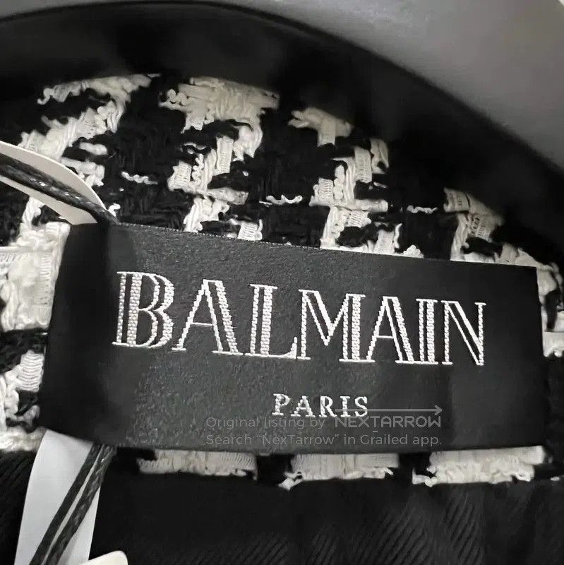 Balmain Balmain Grey Cotton Long Coat for Women . Size XXS / US 00 / IT 34 - 4 Thumbnail