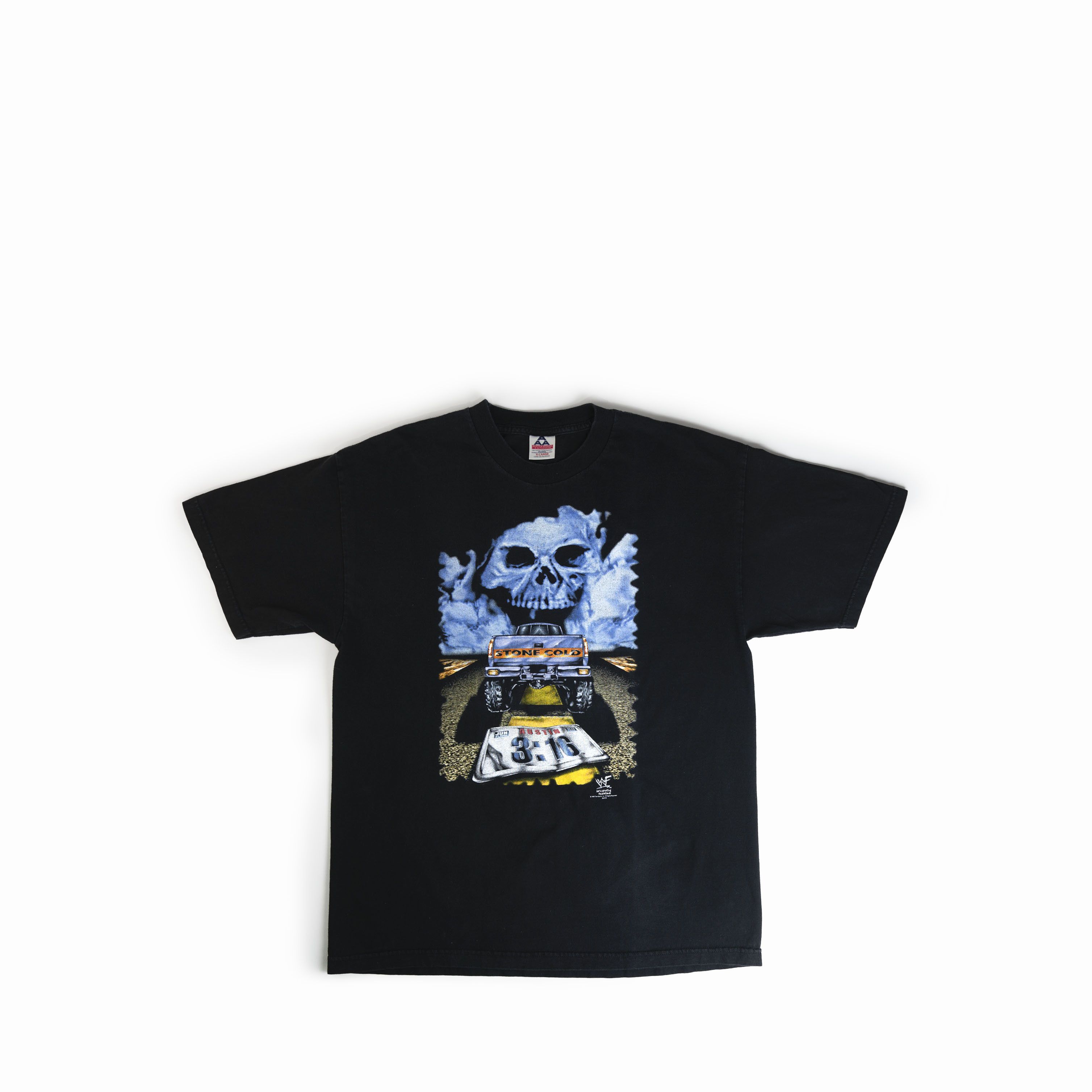 Vintage 1998 Stone Cold Steve Austin License Plate Tee Shirt