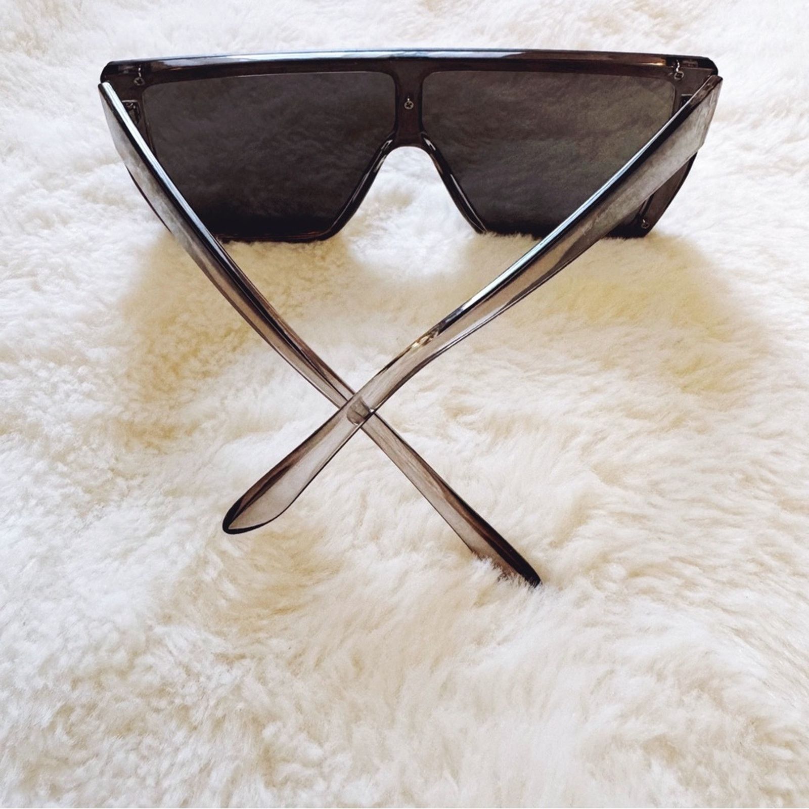 Other Greta Gray Oversized Statement Sunglasses Size ONE SIZE - 7 Thumbnail